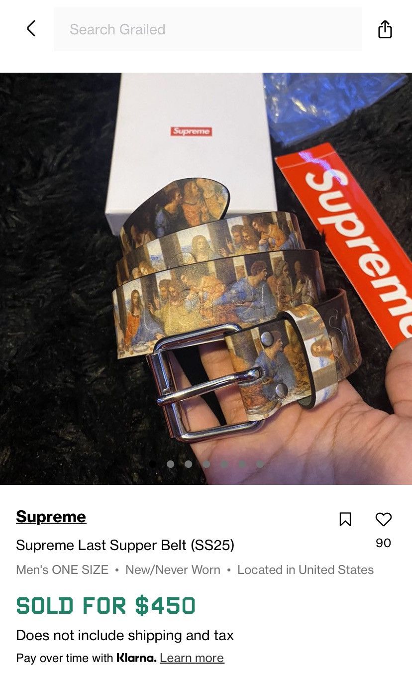 Supreme Supreme Last Supper Belt (SS25) Size ONE SIZE - 8 Thumbnail