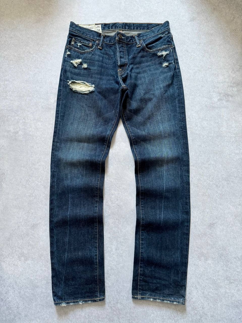 Abercrombie & Fitch Vintage Abercrombie&Fitch Distressed Style Jeans Size US 34 / EU 50 - 1 Thumbnail