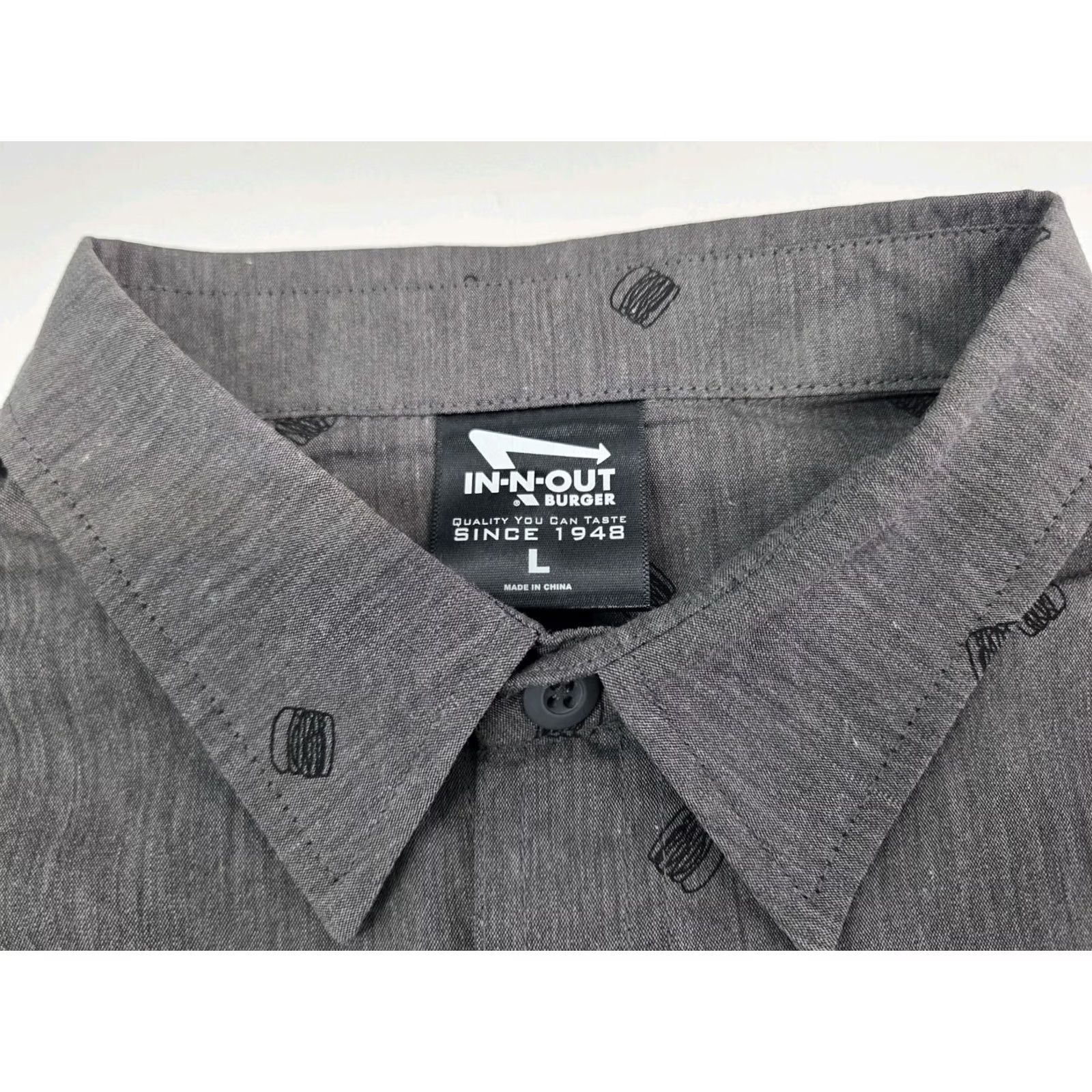 Doublet Shirt Mens L Grey NWT Out Double Short Sleeve Button Size US L / EU 52-54 / 3 - 2 Thumbnail