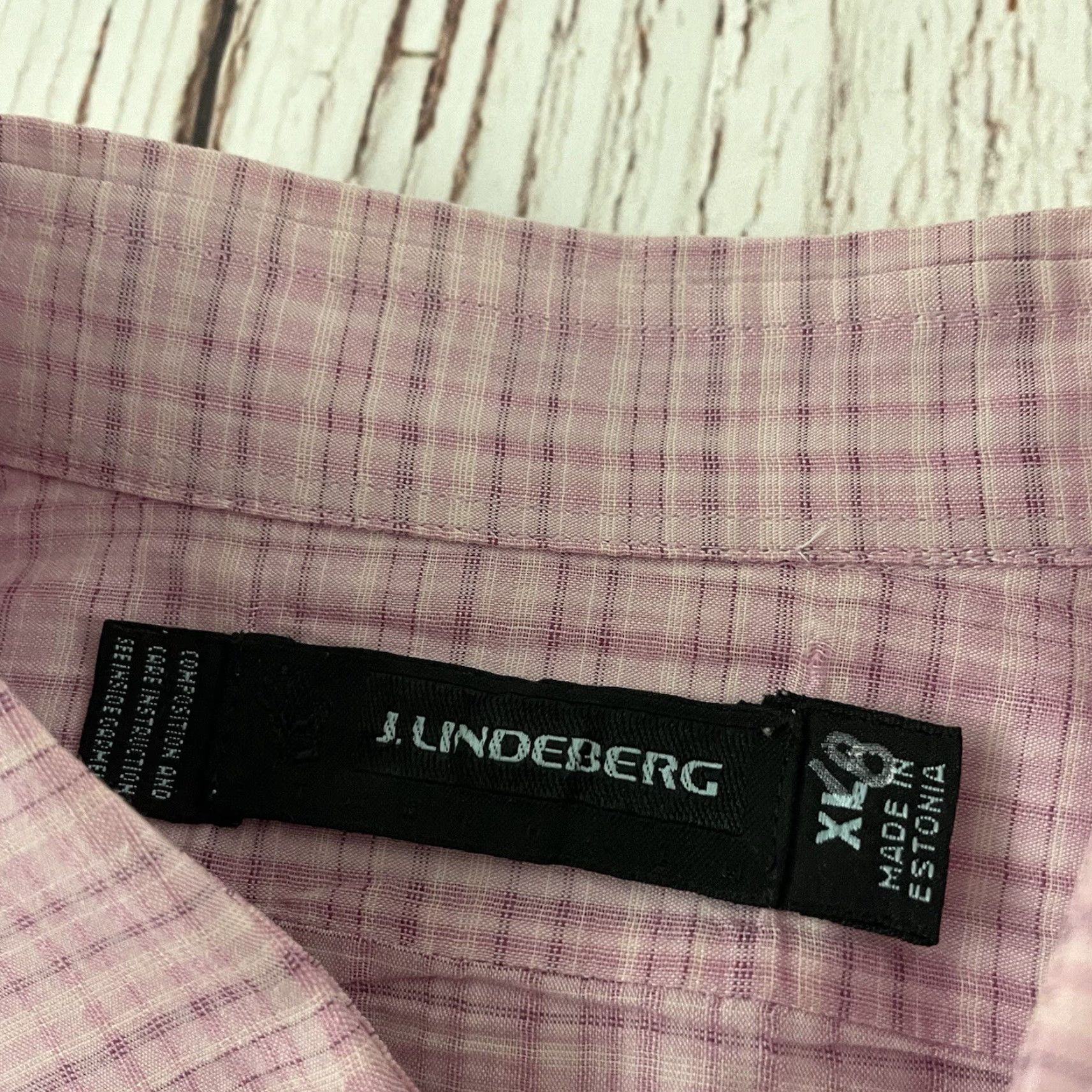 J.Lindeberg J. Lindeberg Shirt Long Sleeve Button-Up Embroidered Pink Men's XL Button Front Shirt Size US XL / EU 56 / 4 - 3 Thumbnail