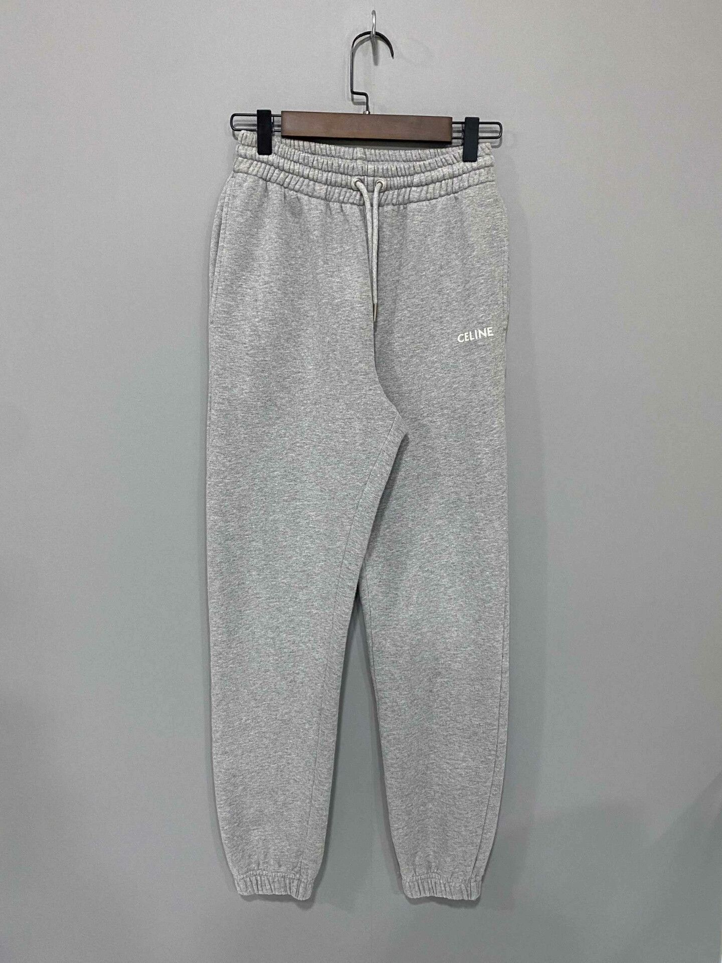 Celine Gray Logo Track Pants Celine Size 22" - 1 Thumbnail