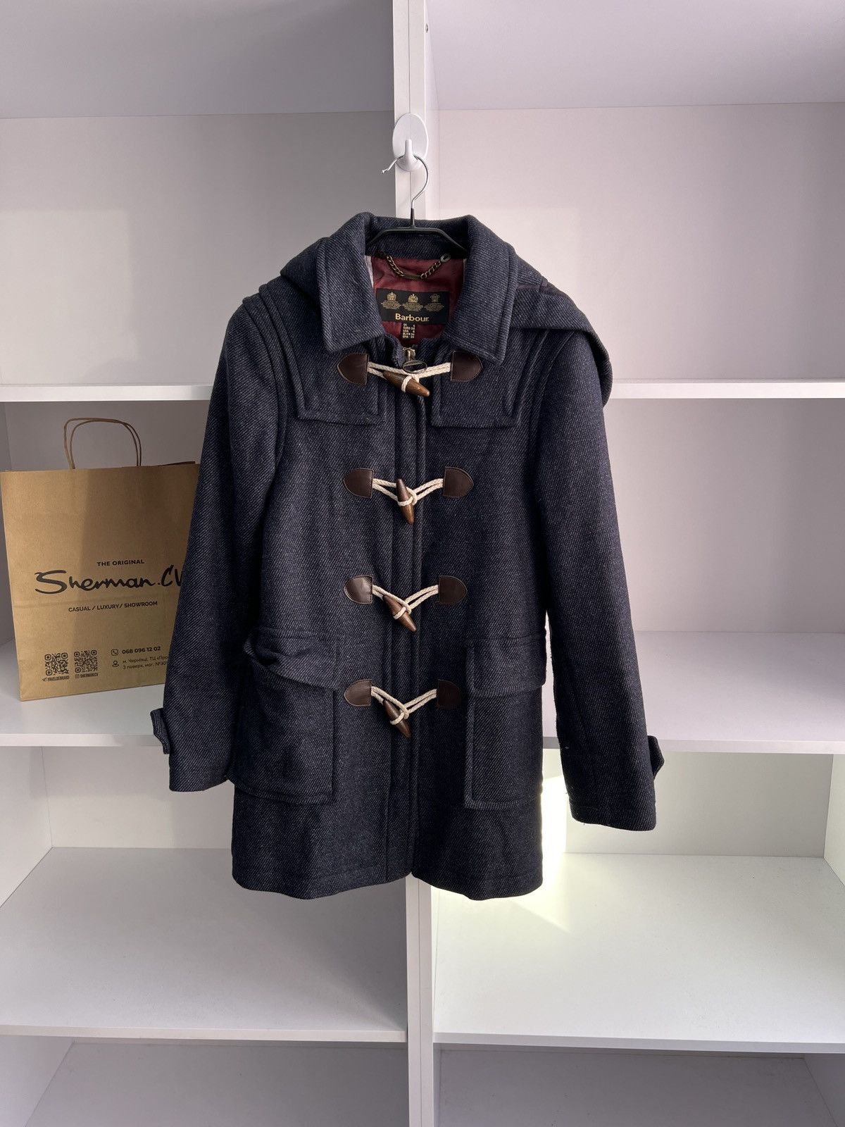 Barbour × Vintage Vintage Barbour Women’s Wool England Coat Size M / US 6-8 / IT 42-44 - 5 Thumbnail