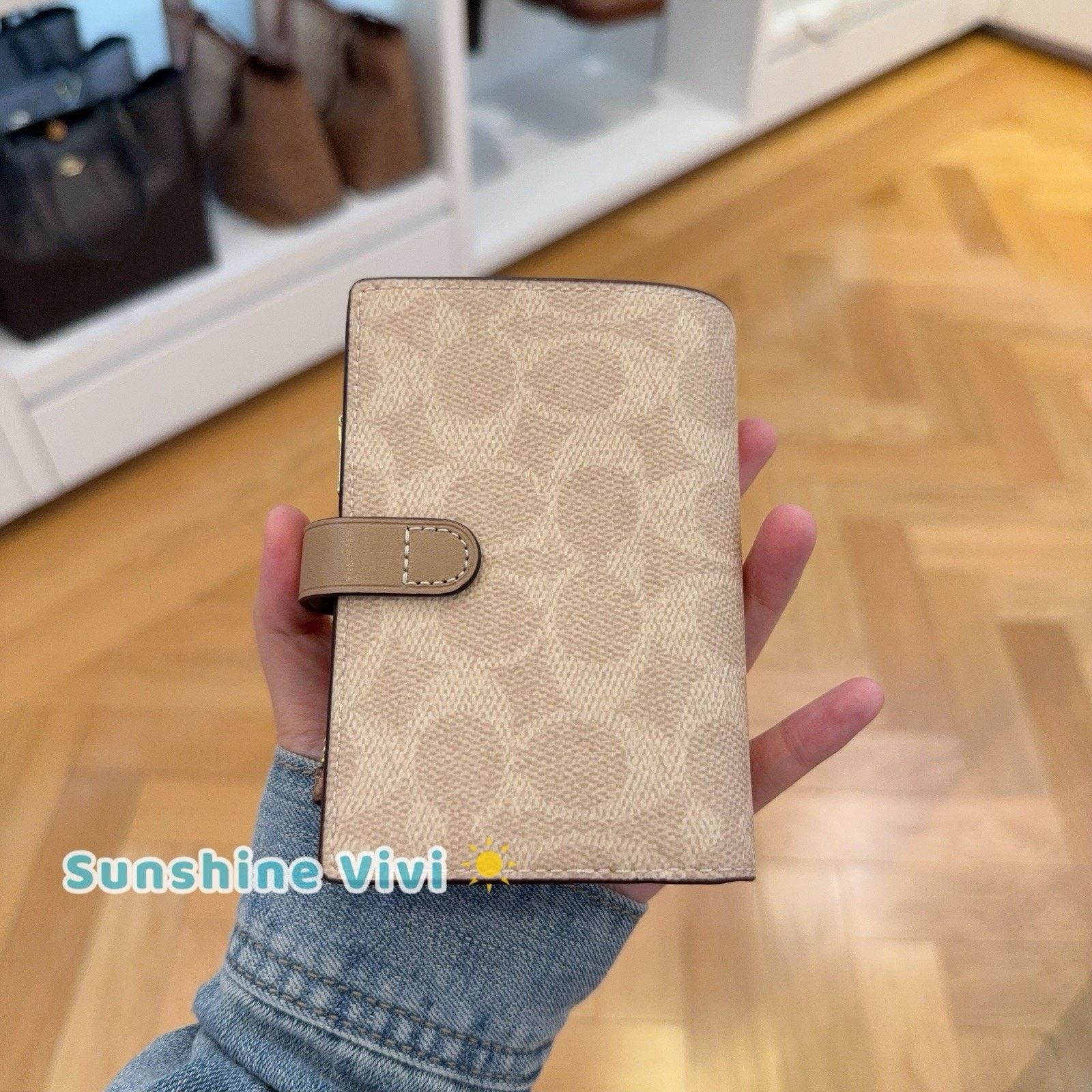 Coach NWT Coach 2-in-1 Wallet Blocked CBK54 Gold/Sand/Tan Size ONE SIZE - 3 Thumbnail