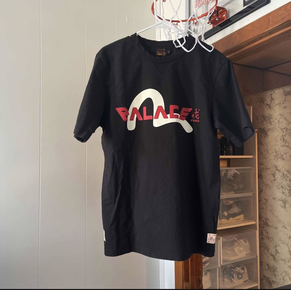 Evisu × Palace Palace x Evisu Logo Tee Black Size US L / EU 52-54 / 3 - 10 Thumbnail