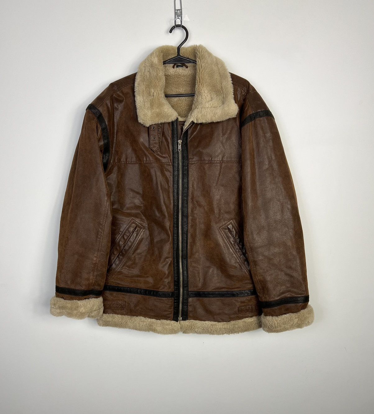 Other Leather Jacket B-3 Army Military Vintage Henry Morell Flyers Size US L / EU 52-54 / 3 - 1 Thumbnail