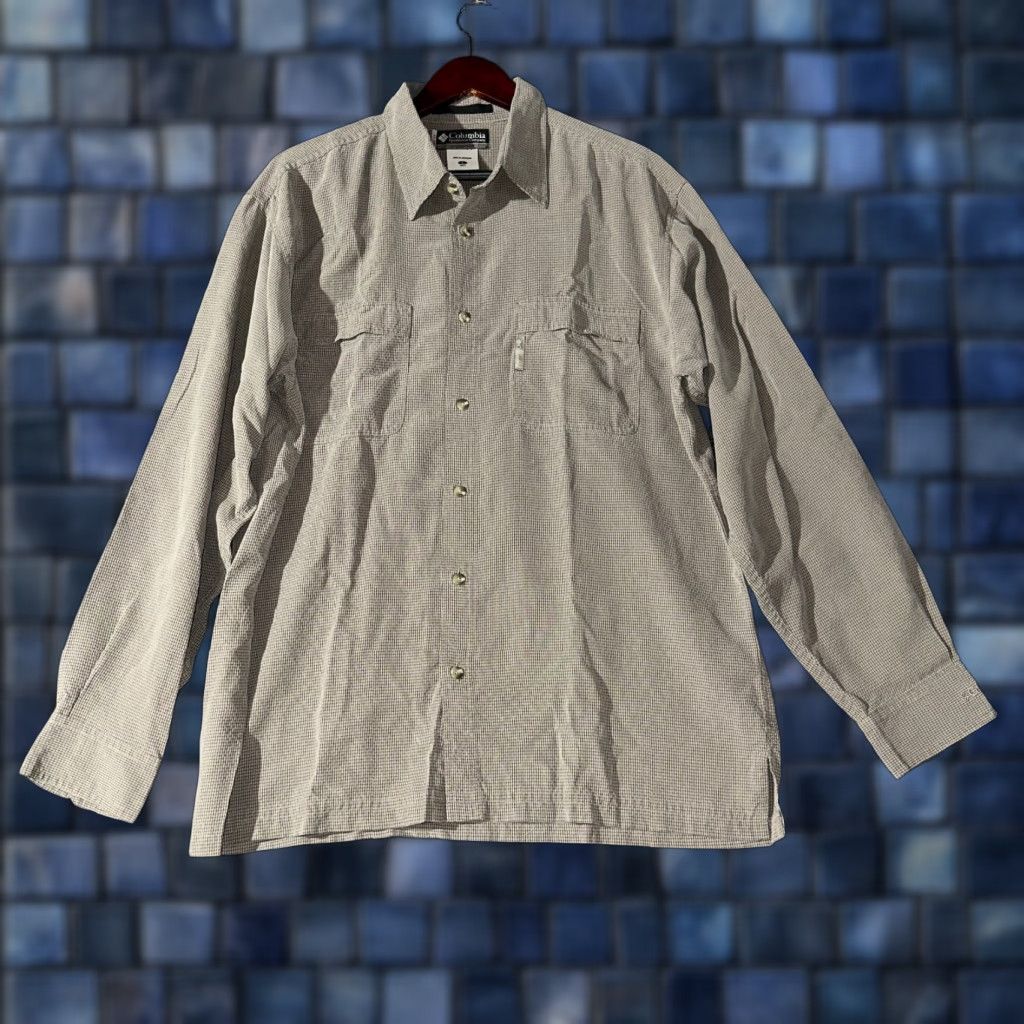Vintage Columbia Shirt Mens Large Button Up Brown Check Long Sleeve Pockets Split Hem Modern Classic Size US L / EU 52-54 / 3 - 1 Thumbnail