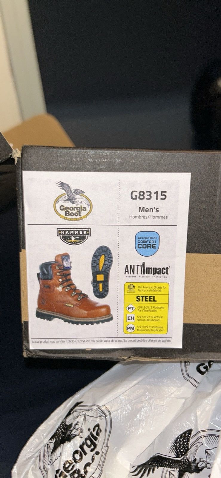 Other New Georgia Boot Hammer Steel Toe Work Boots - Size 10.5 Size US 10.5 / EU 43-44 - 5 Thumbnail