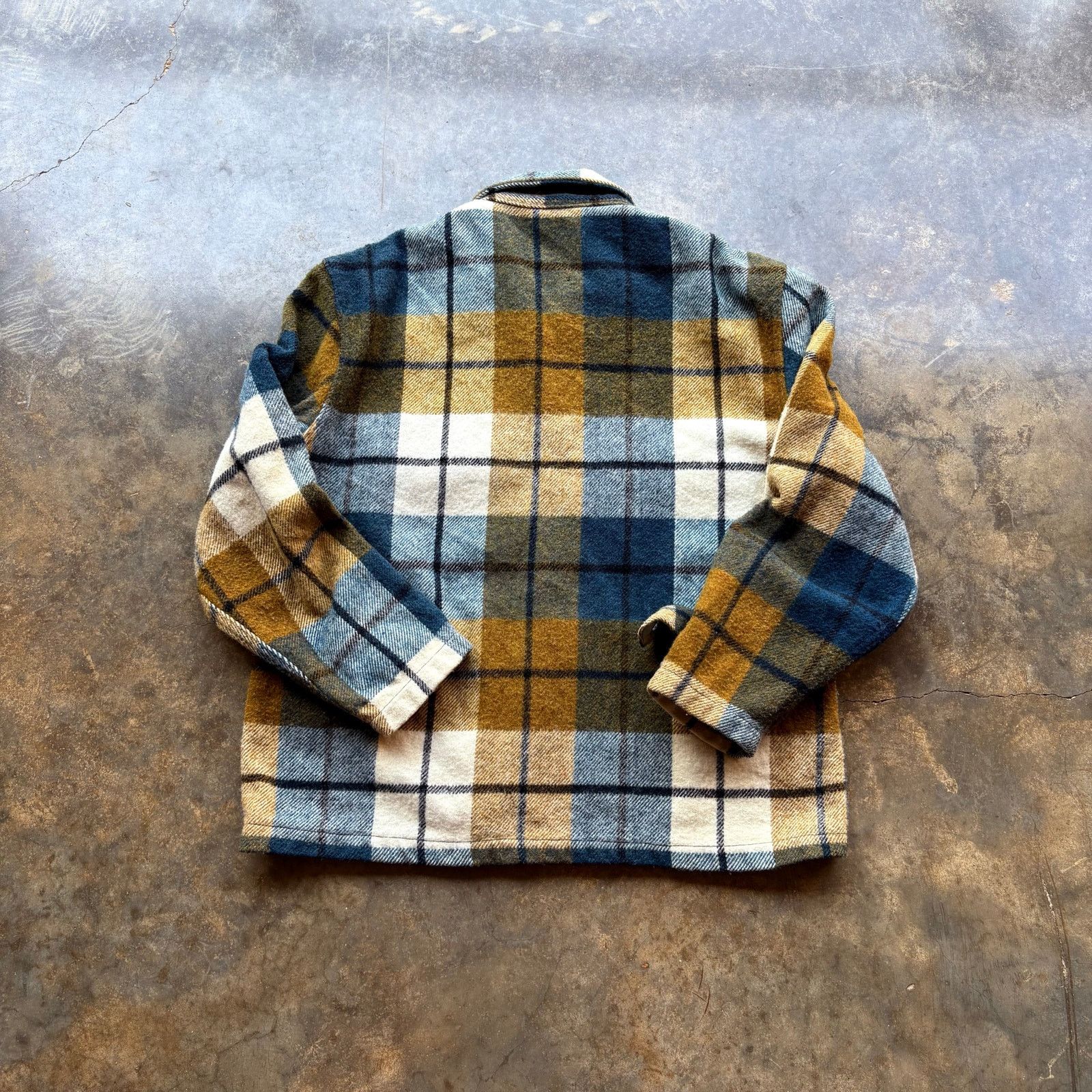 Sears Crazy True Vintage Talon Zip Wool Jacket Flannel Size US L / EU 52-54 / 3 - 8 Thumbnail