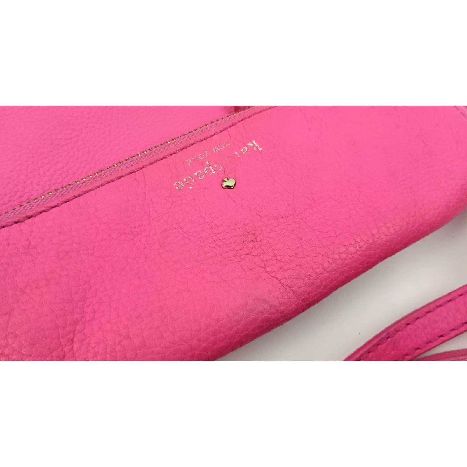 Vintage kate spade new york Pebbled Leather Shoulder Bag Purse Pink Women Size ONE SIZE - 6 Thumbnail