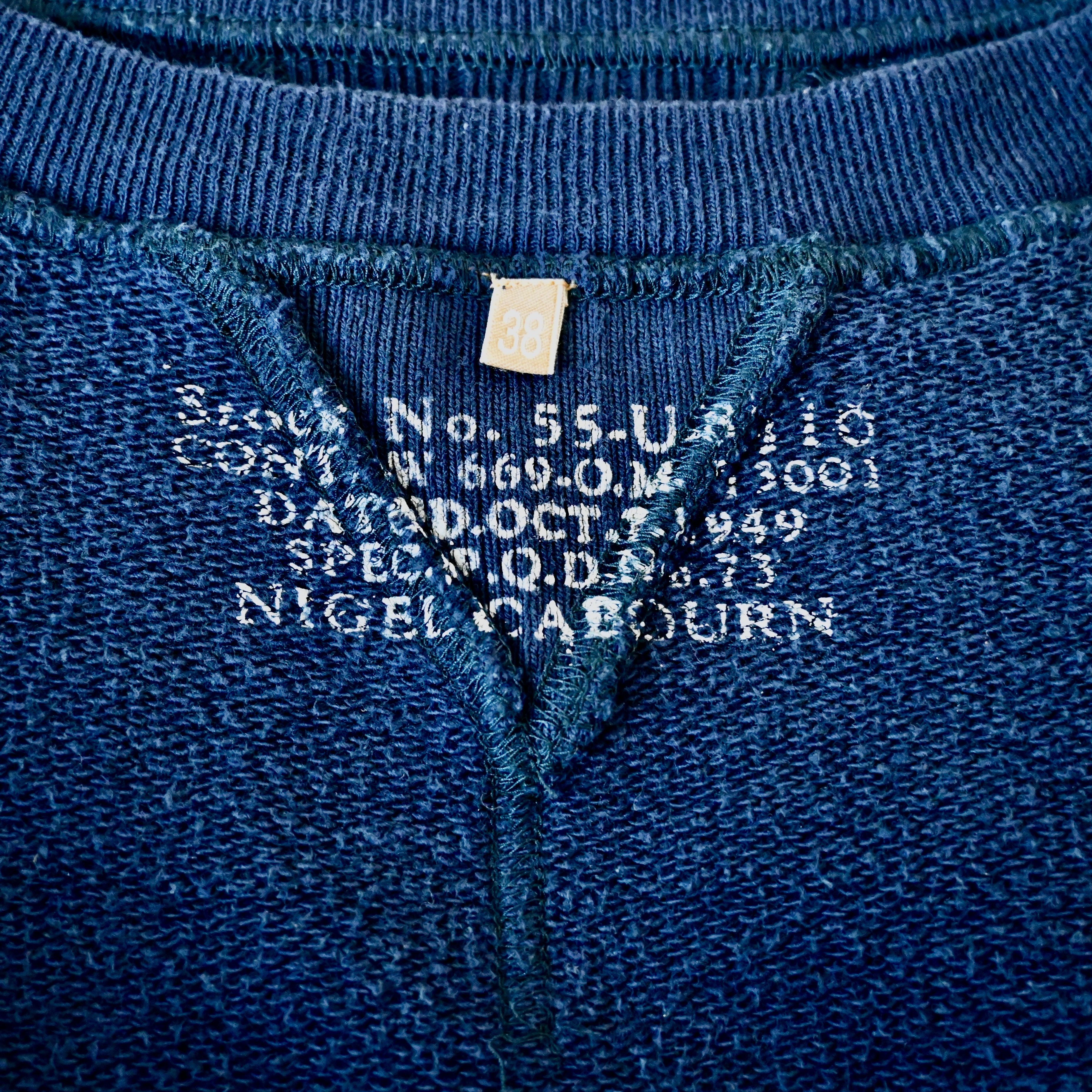 Nigel Cabourn Nigel Caborn all cotton sweatshirt navy, made in Japan Size US S / EU 44-46 / 1 - 12 Thumbnail
