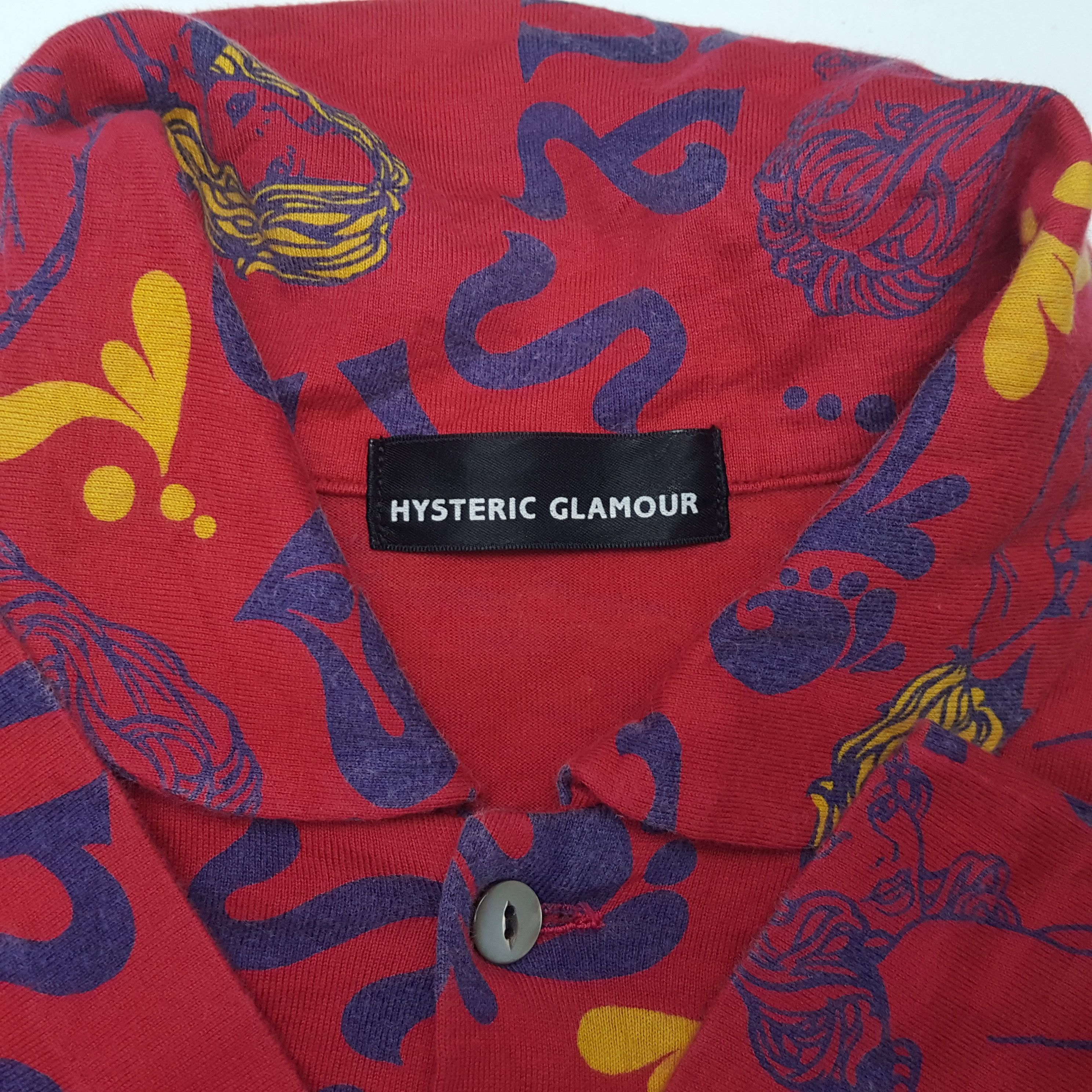 Hysteric Glamour × Japanese Brand × Vintage HYSTERIC GLAMOUR Japanese Brand Full Print Shirt Size S / US 4 / IT 40 - 8 Thumbnail