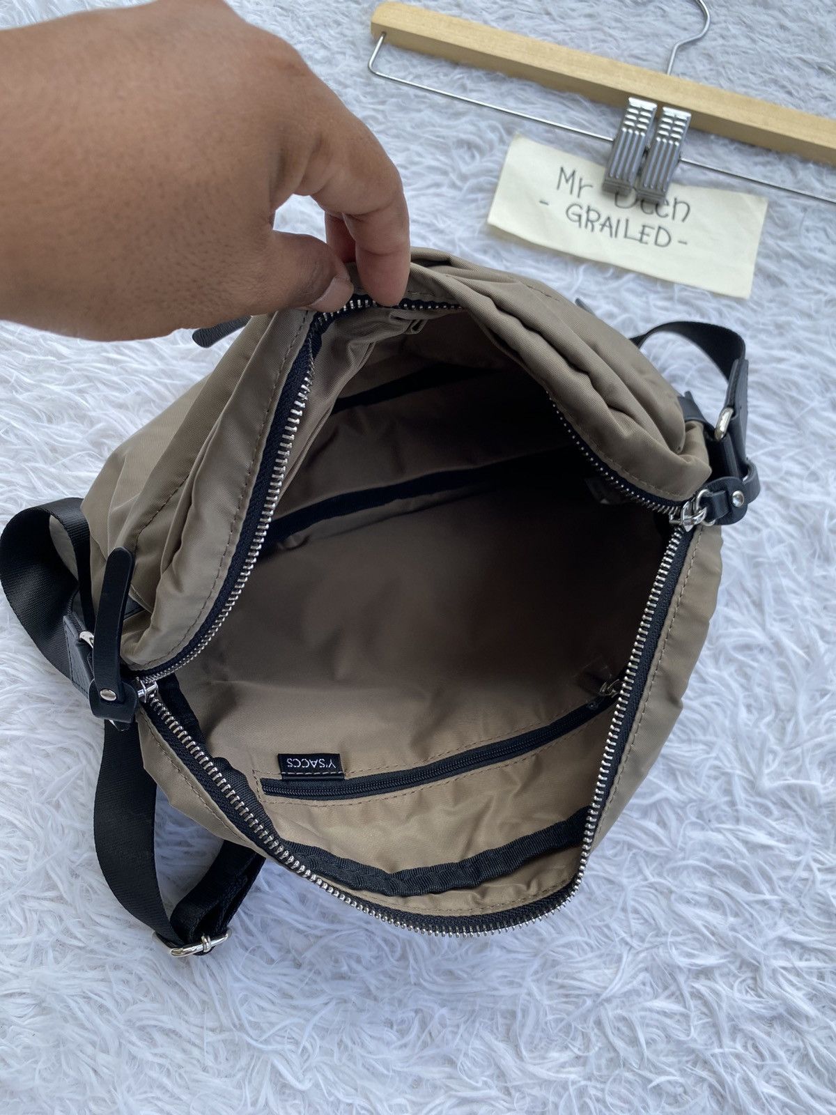Yohji Yamamoto Rare Y'saccs Double Front Pocket Soulder Bag Size ONE SIZE - 14 Thumbnail