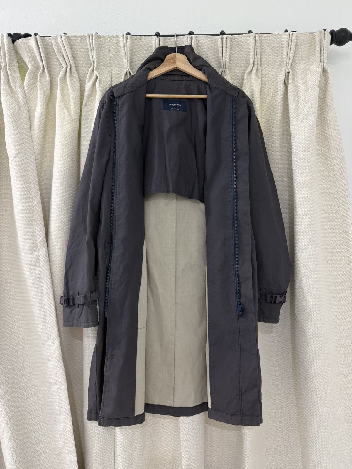 Burberry Vintage 90s🔥 Burberry London Nova Check Collar Trench Coat Size US M / EU 48-50 / 2 - 6 Thumbnail