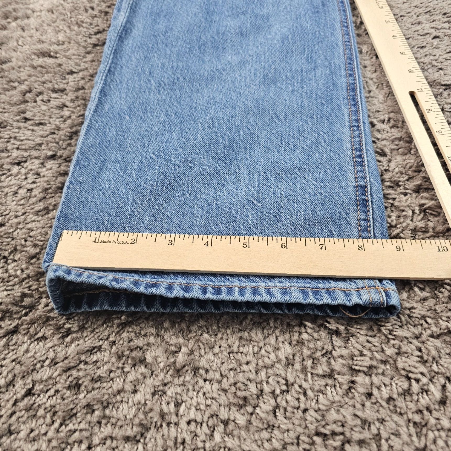 Vintage Aéropostale Jeans Womens 14 Straight Distressed Medium Wash Blue 90s 33x31 Size 33" - 7 Thumbnail