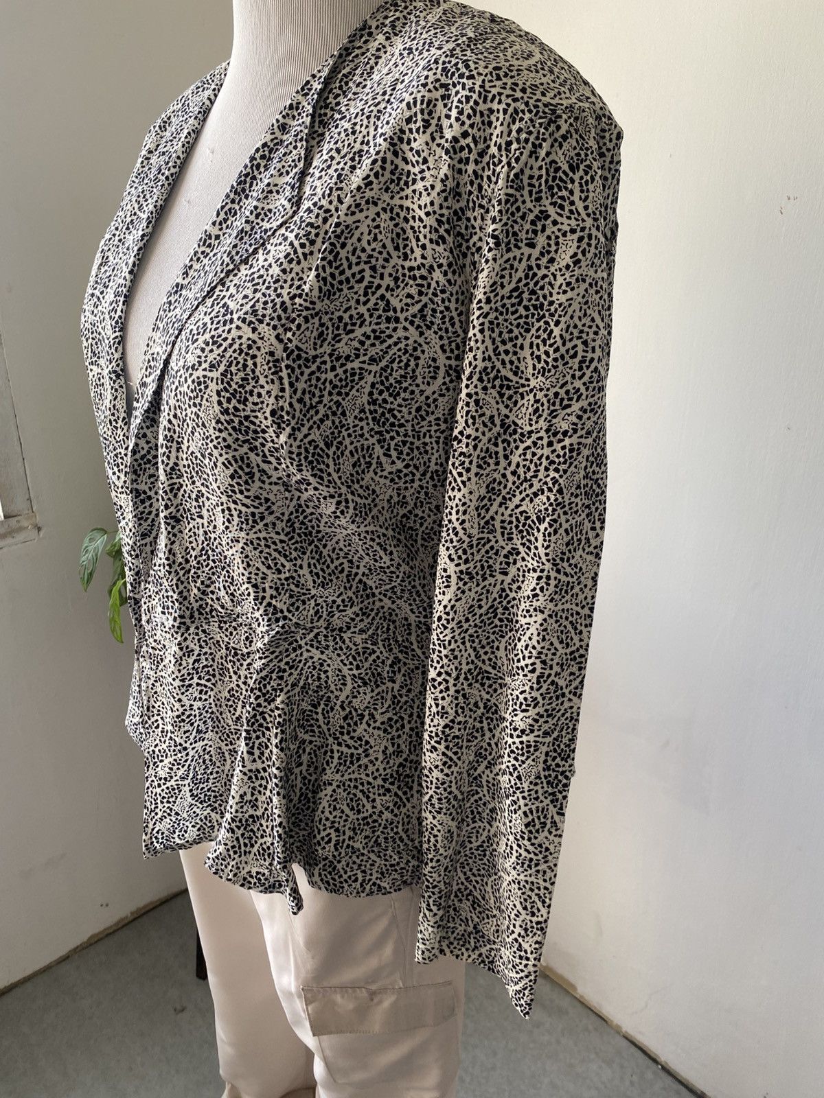 Other COMPONIX Rayon Open Front Cardigan Jacket (USA Made) Size L / US 10 / IT 46 - 2 Thumbnail