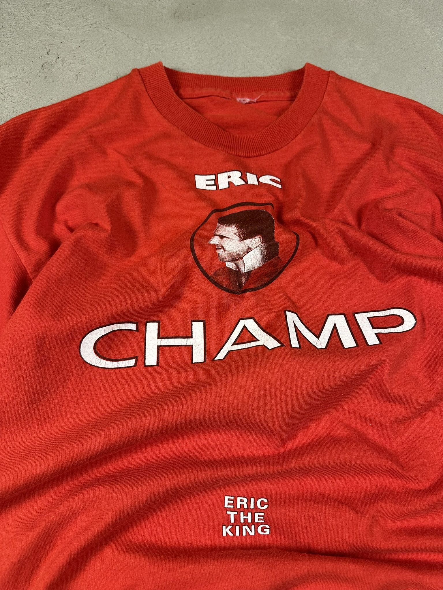 Vintage 90s Vintage Eric Cantona Manchester United Soccer T-shirt Size US L / EU 52-54 / 3 - 9 Thumbnail