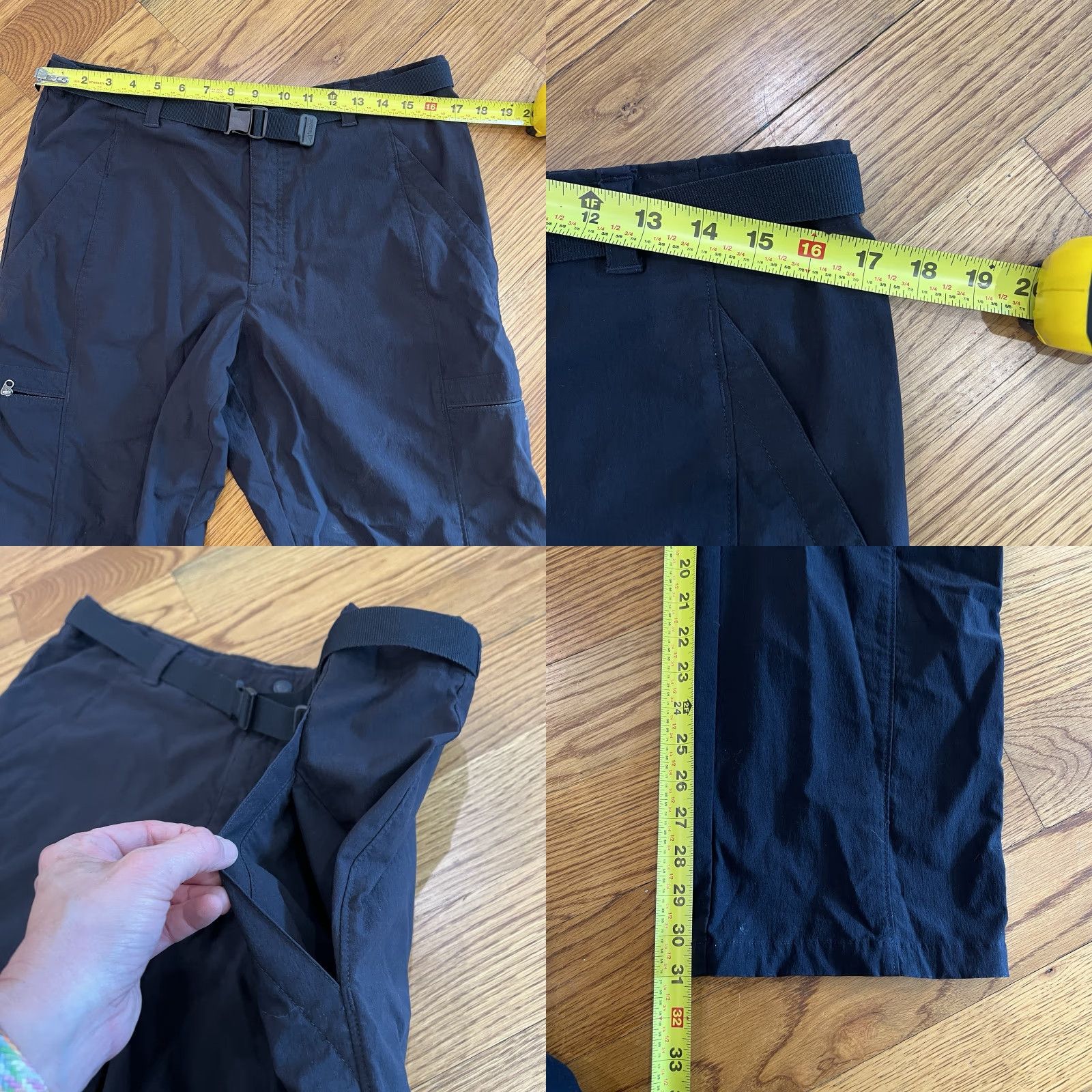 Eastern Mountain Sports Eastern Mountain Sports Men’s Black Nylon Belted Hiking Pants Size Medium Size US 31 - 8 Thumbnail