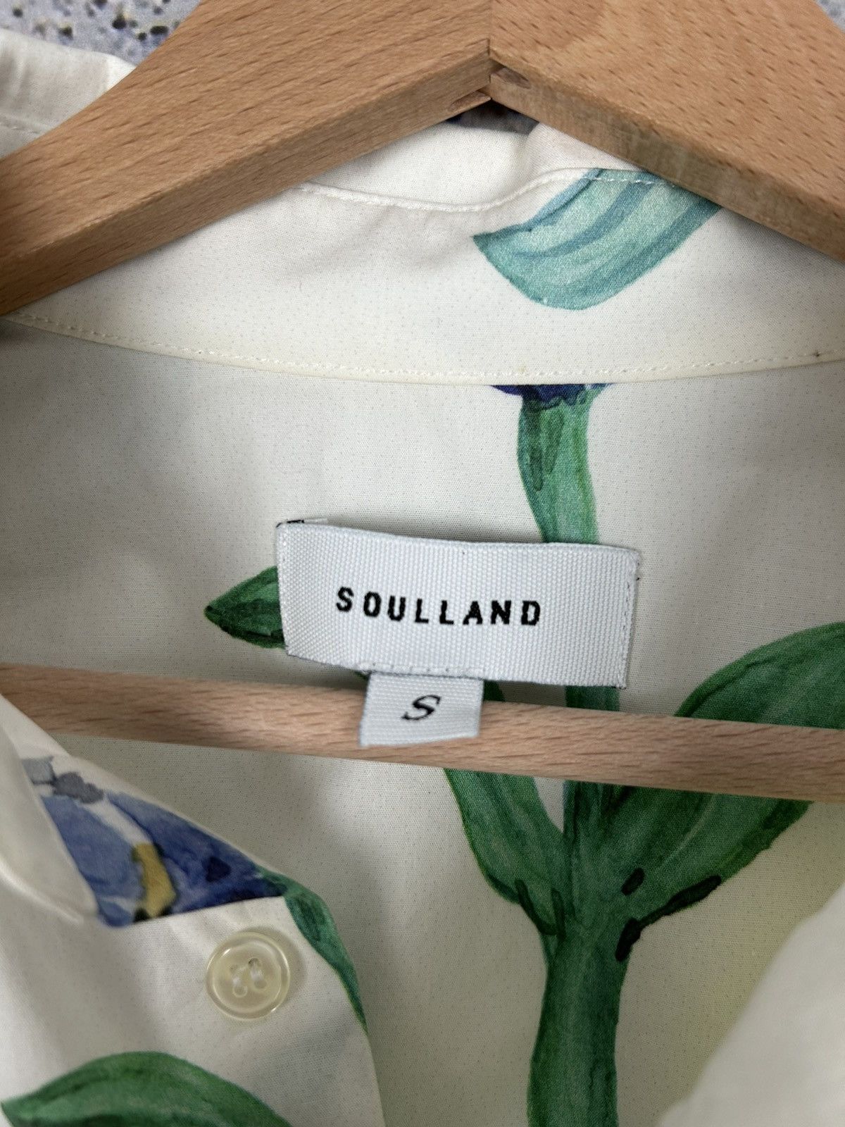 Japanese Brand Soulland Avant-garde Smoking Flowers Shirt Hype Rare Y2K Size US S / EU 44-46 / 1 - 5 Thumbnail