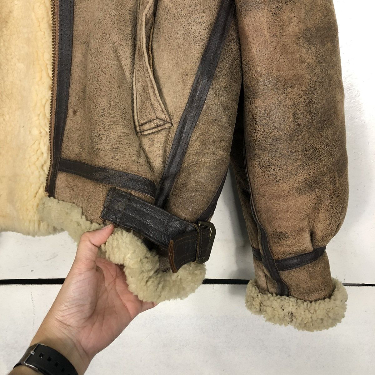 Avirex 🔥VINTAGE GENUINE LEATHER JACKET B3 AVIREX USA AERO LEATHER Size US M / EU 48-50 / 2 - 24 Thumbnail