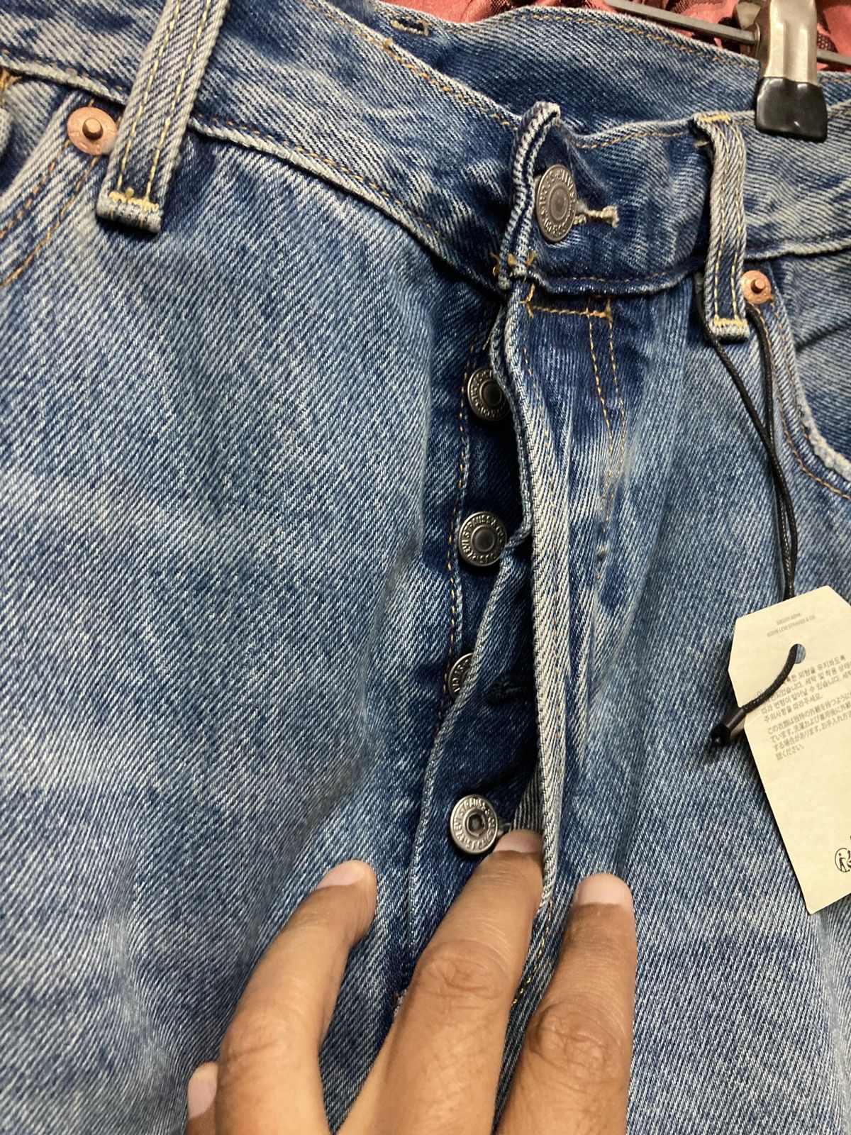 Distressed Levis 501 54 reproduction lot