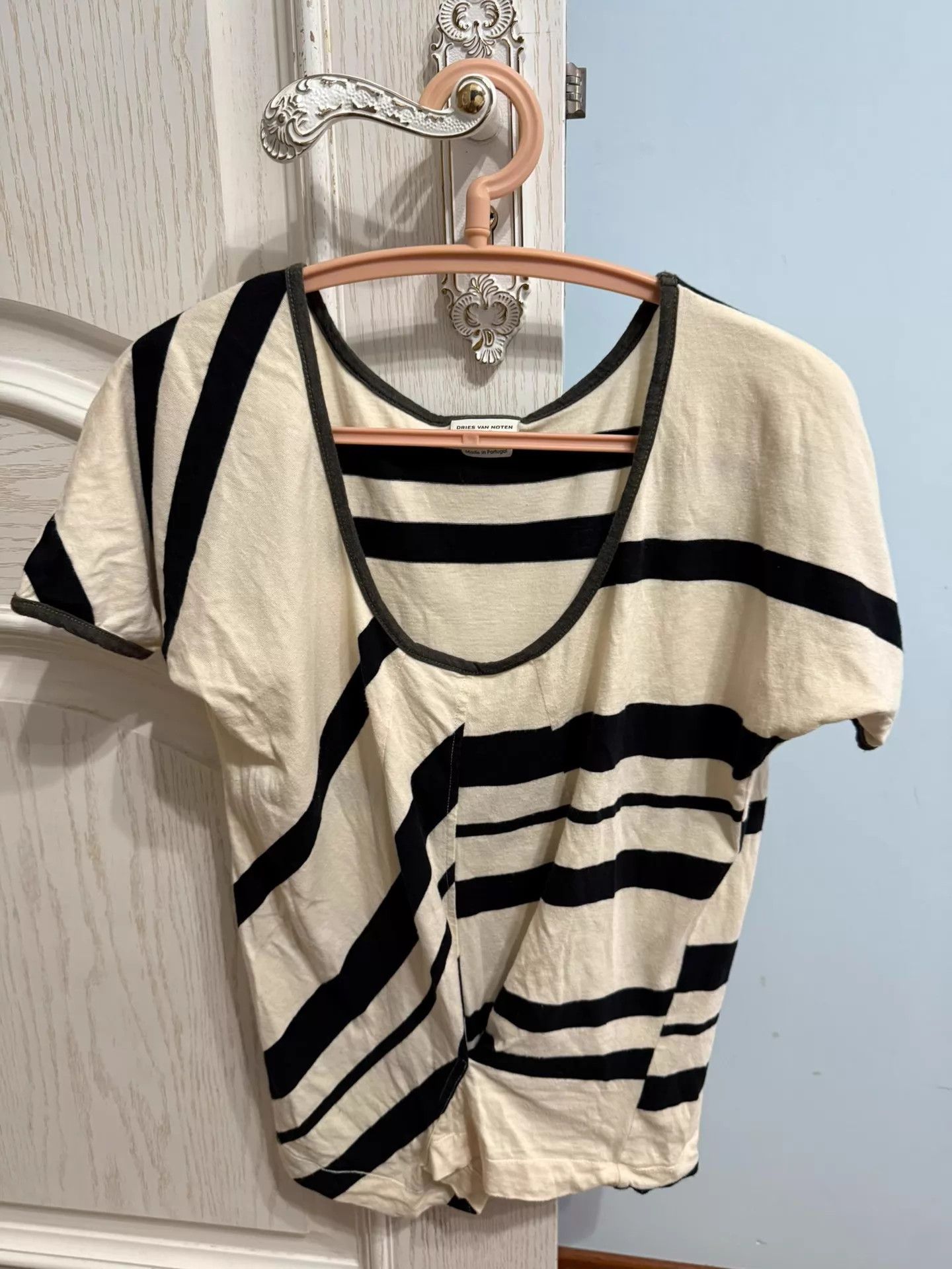 Dries Van Noten DVN Short Sleeve Tee Waist-Tie 9/10 Authentic Size S / US 4 / IT 40 - 2 Thumbnail