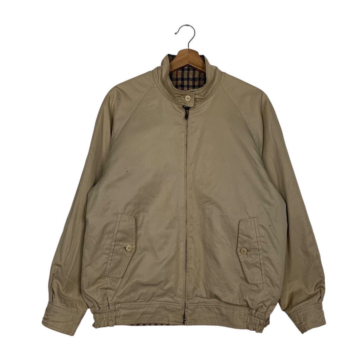 DAKS Daks England Checkered Wool Reversible Bomber Size US M / EU 48-50 / 2 - 1 Thumbnail