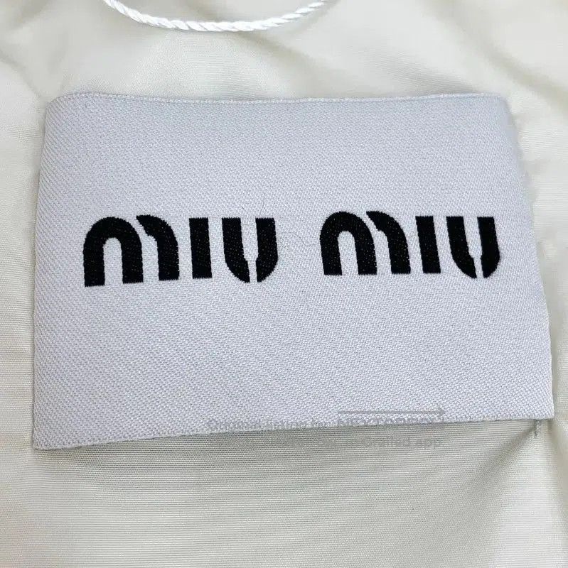 Miu Miu Miu Miu Beige Polyester Cropped Jacket . Size S / US 4 / IT 40 - 5 Thumbnail