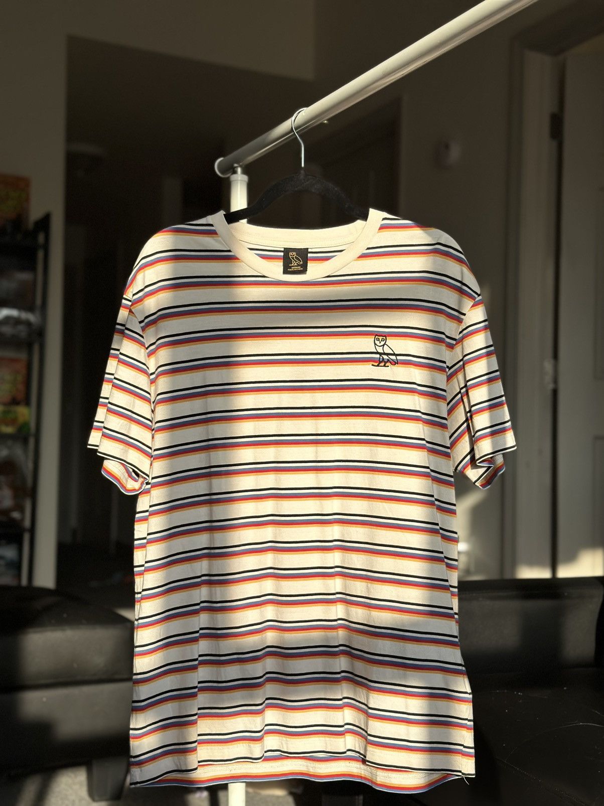 Drake OVO Mulit-Strip T-Shirt Size US M / EU 48-50 / 2 - 1 Thumbnail