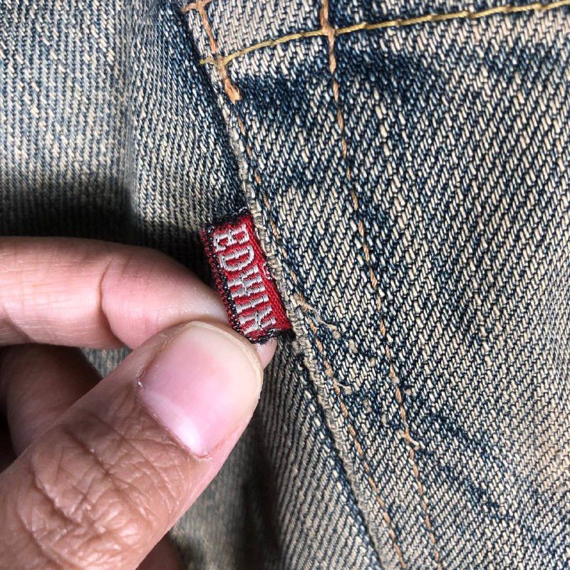 Edwin × Vintage Vintage Edwin XU-S Distressed Denim jean Size US 31 - 10 Thumbnail