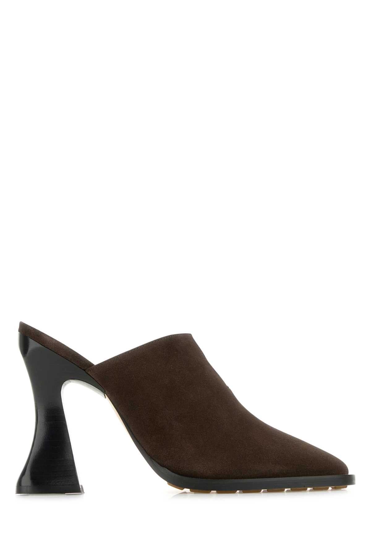 サンダル・ミュール BOTTEGA VENETA Brown suede Cha-Cha mules (787036V3QE1 2113) BOTTEGA VENETA Cha-Cha suede mules | NET-A-PORTER