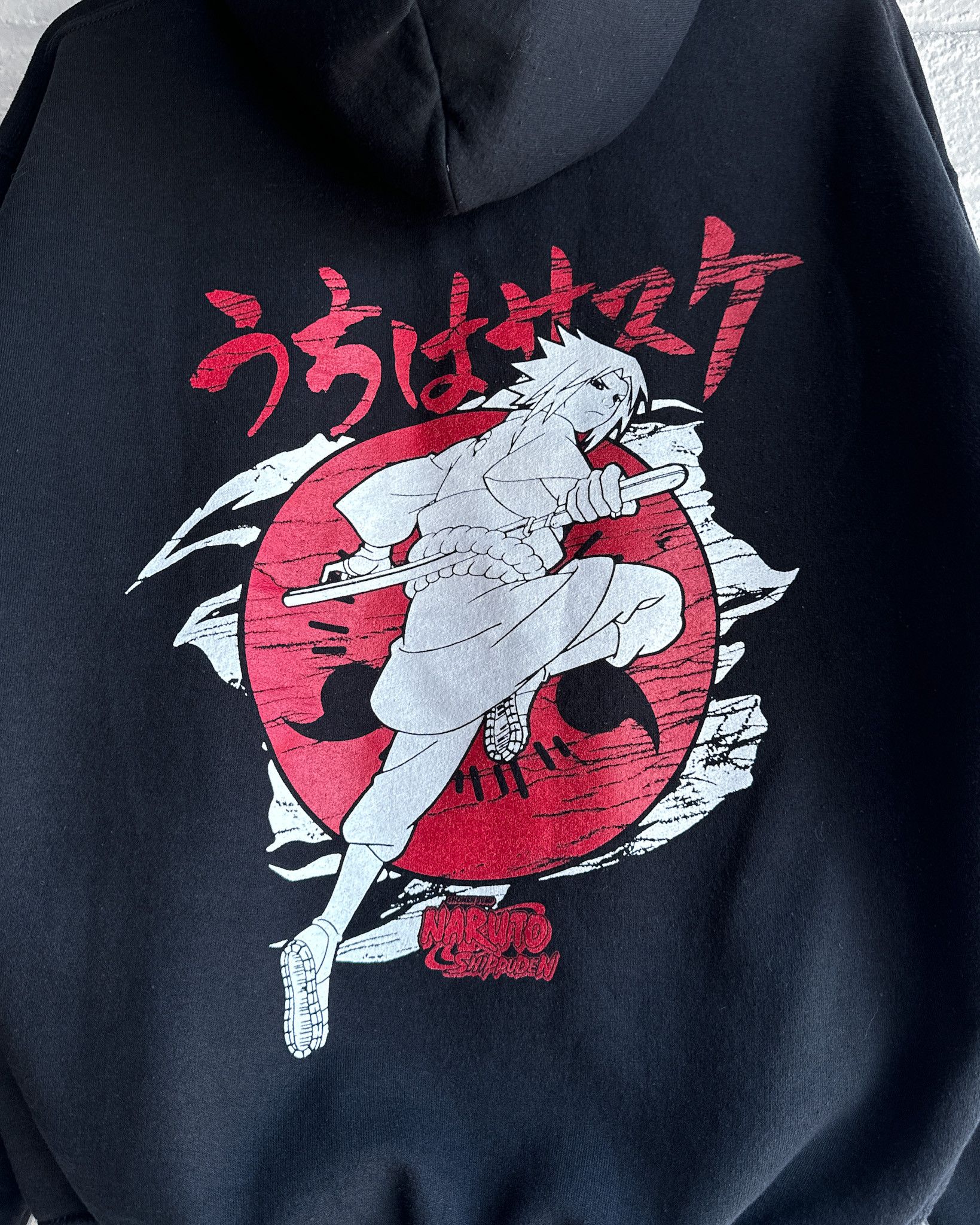 Vintage Naruto Shippuden Sasuke Uchiha Sharingan Hoodie Black M Size US M / EU 48-50 / 2 - 6 Thumbnail