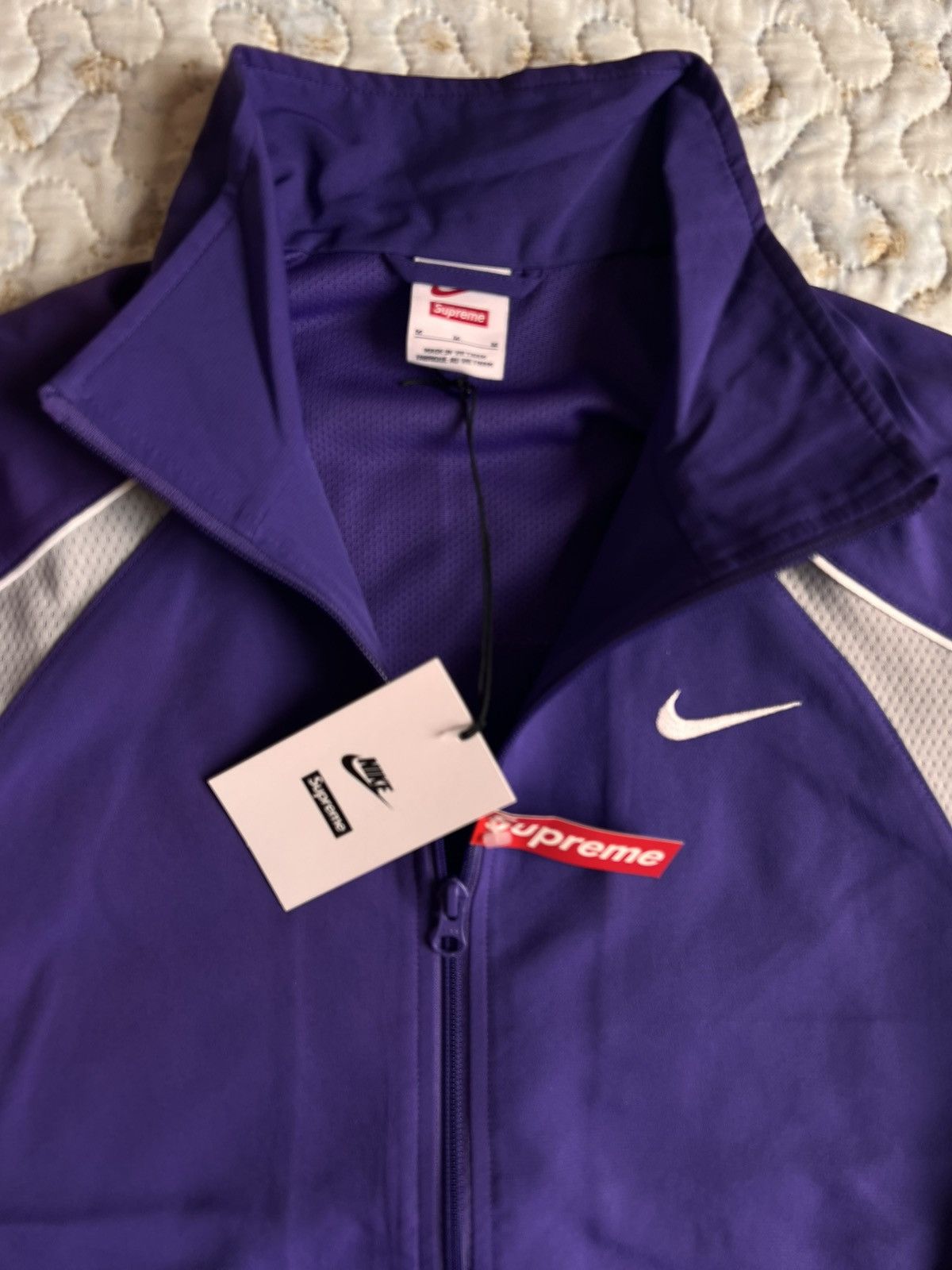 Nike × Supreme M Supreme x Nike Track Jacket purple zip air