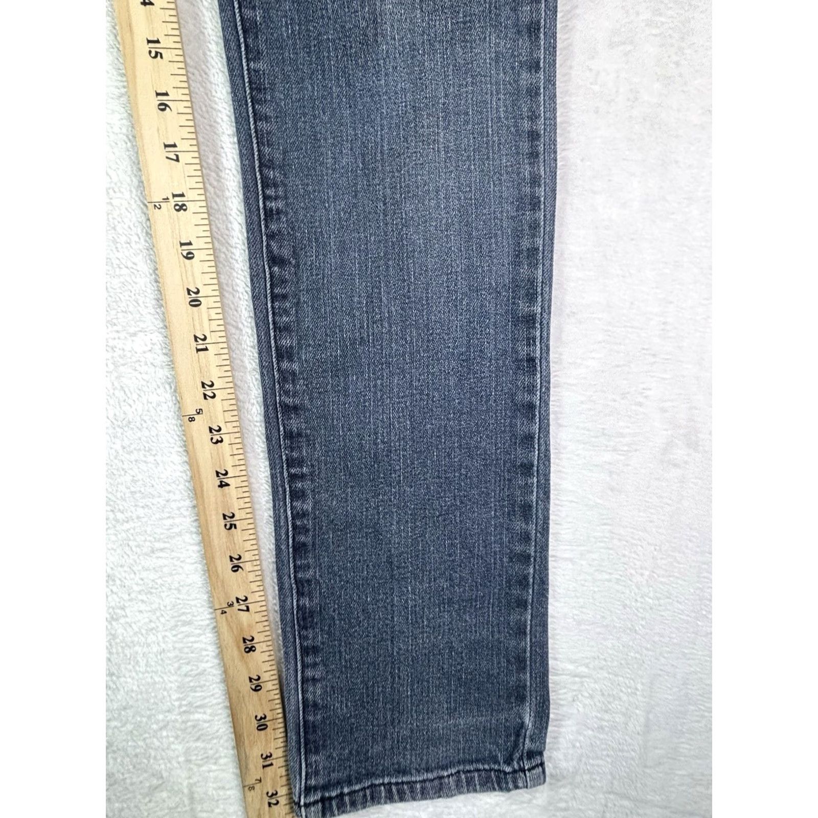 Guess G by Guess Jeans Women Skinny Denim 29 Blue Distressed Stretch 5-Pocket Low Rise Modern Size 29" - 4 Thumbnail