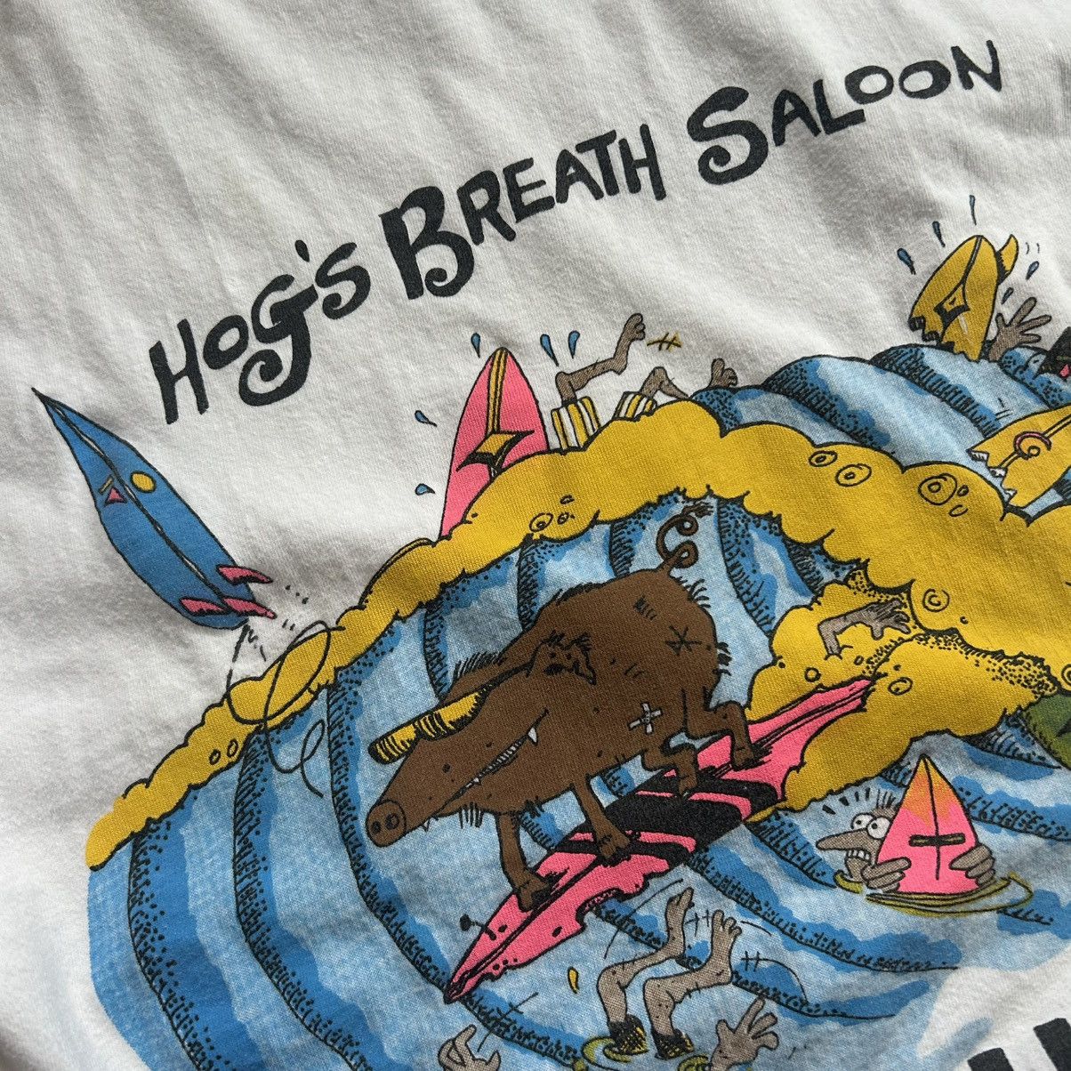 Vintage HOG’S BREATH SALOON KEY WEST FLORiDA USA JOHN LAMB CARTOON Size US M / EU 48-50 / 2 - 3 Thumbnail