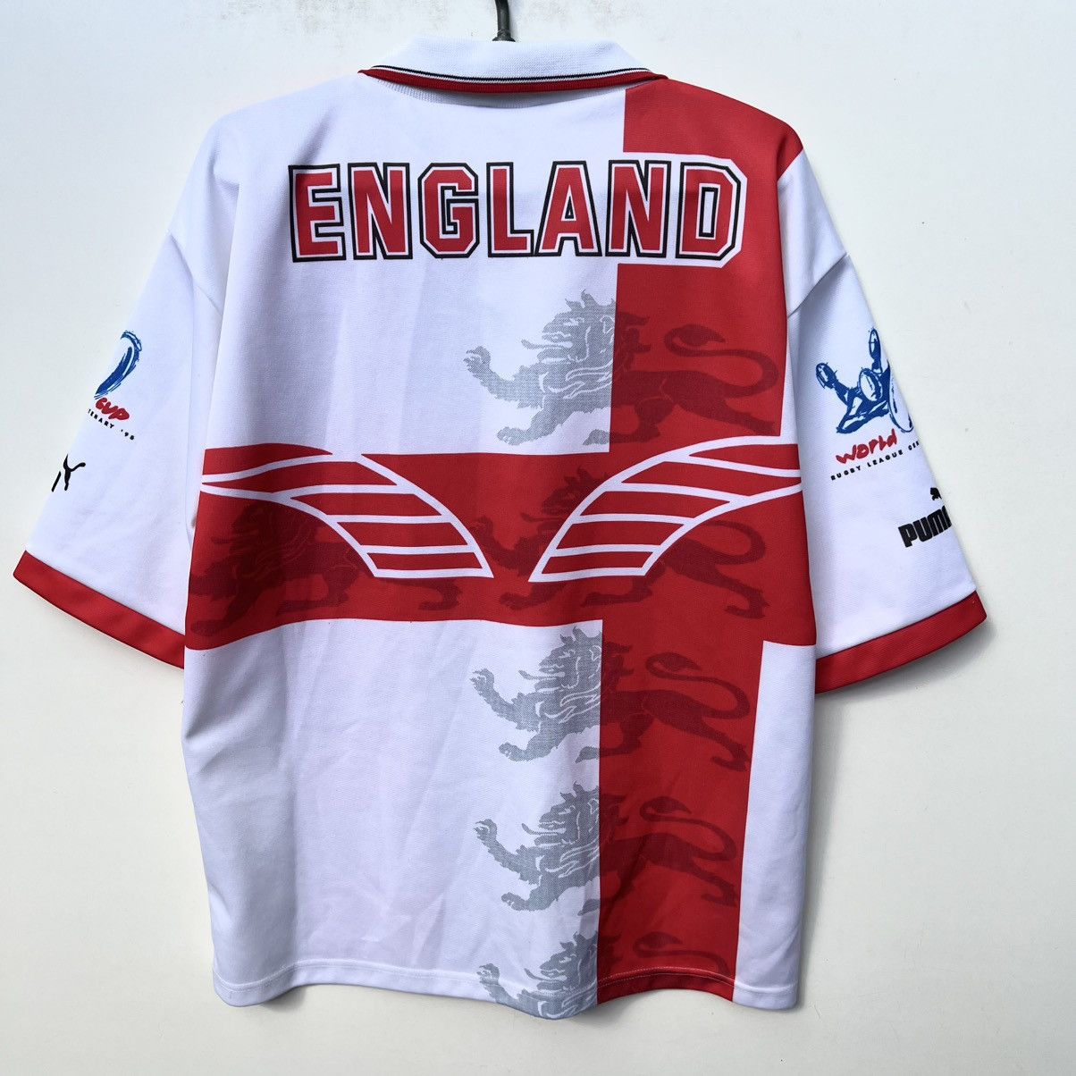 Vintage England 1995 Home Rugby League Shirt Puma Jersey Size US M / EU 48-50 / 2 - 11 Thumbnail