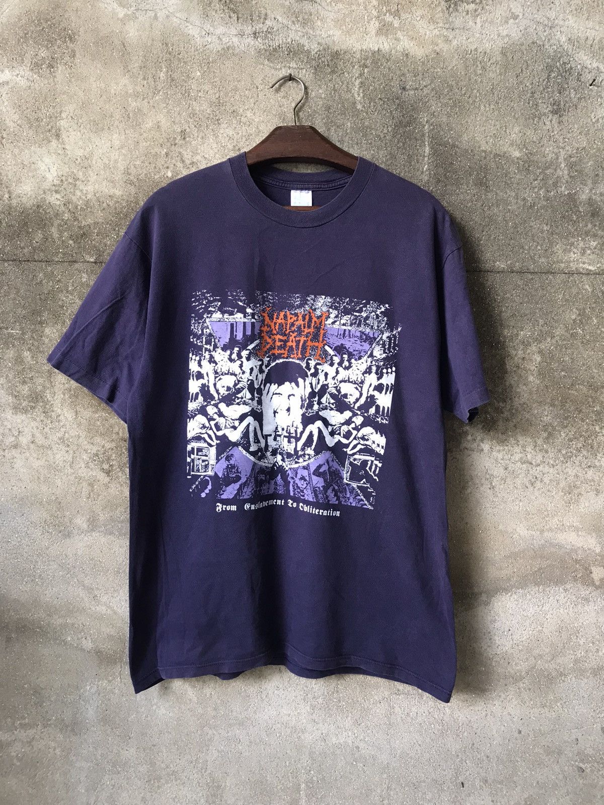 Band Tees × Vintage Vintage 90s Naplam Death Shirt Size US XL / EU 56 / 4 - 1 Thumbnail