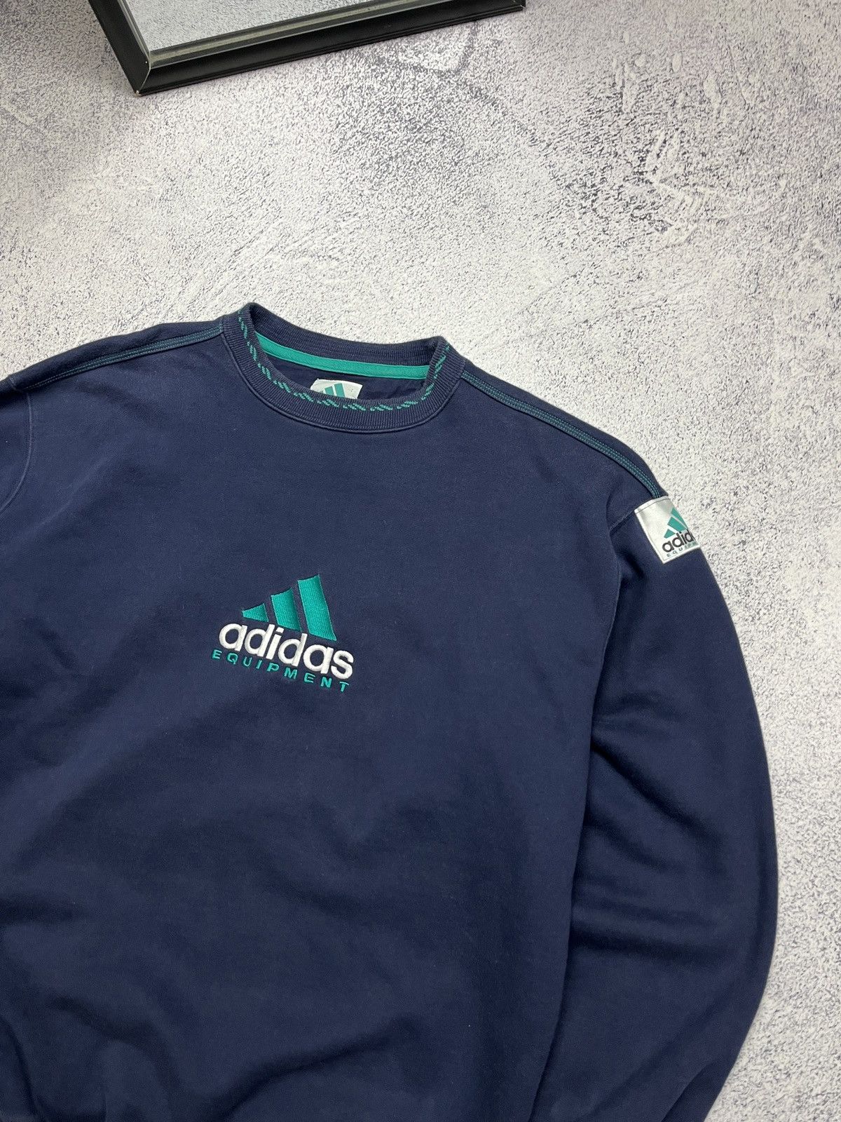 Adidas Adidas Equipment Sweatshirt Embroidered Big Logo Hype Y2k Size US L / EU 52-54 / 3 - 4 Thumbnail