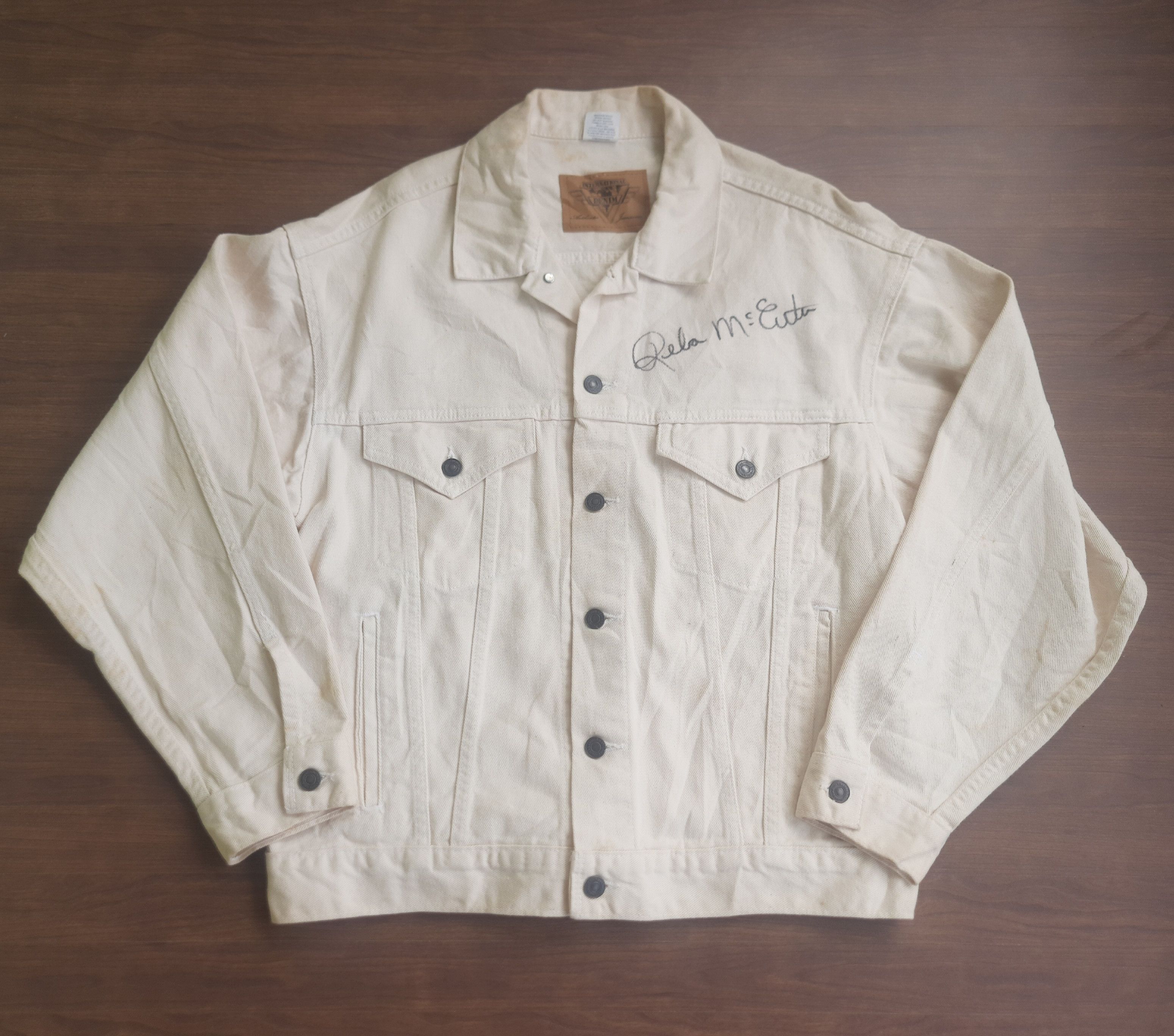 Vintage Vintage REBA in Concert Denim Jacket with signed Size US L / EU 52-54 / 3 - 2 Thumbnail
