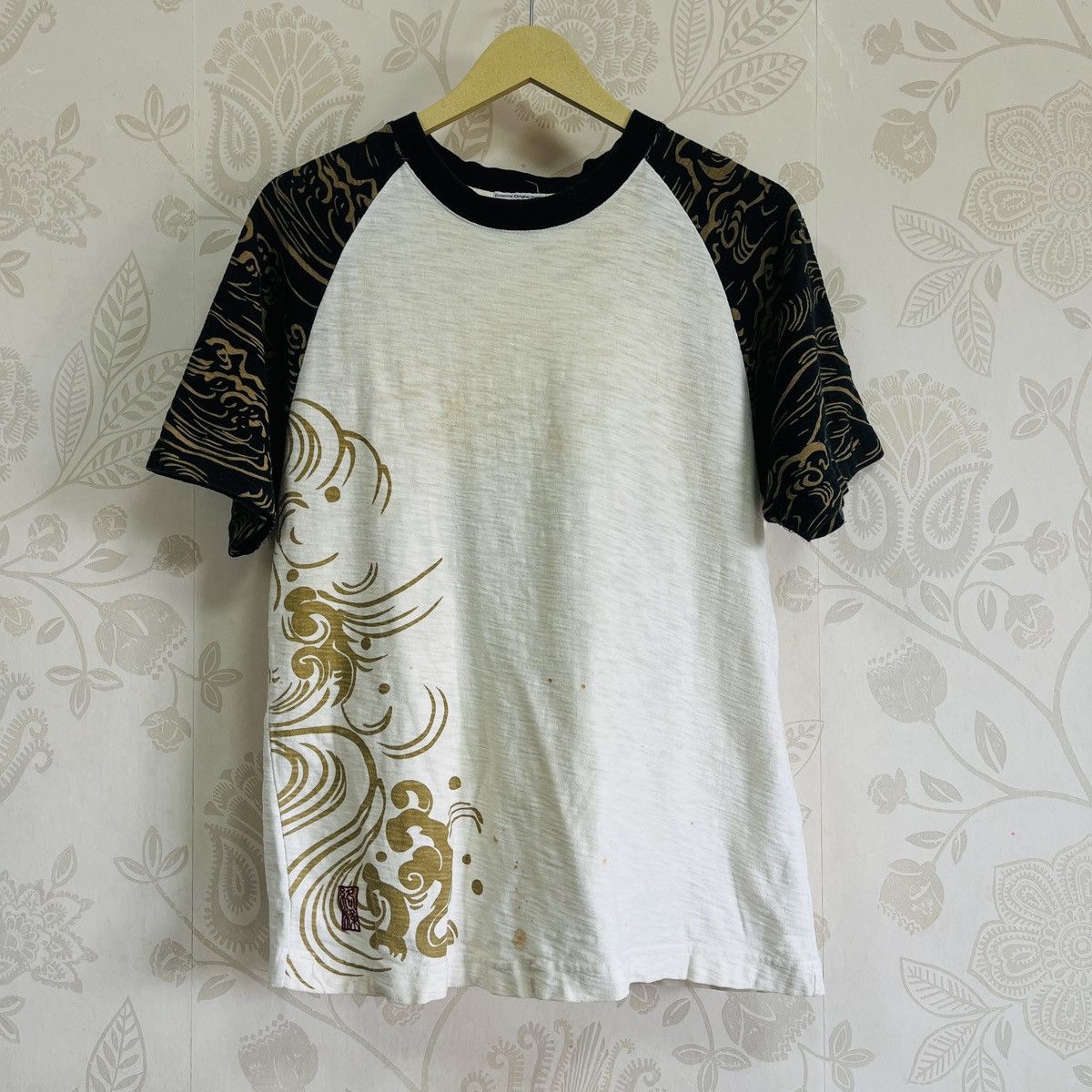 Japanese Brand × Vintage Vintage Kara Kuri Sukajan Embroidered Koi Fish TShirt Japan Size US M / EU 48-50 / 2 - 3 Thumbnail