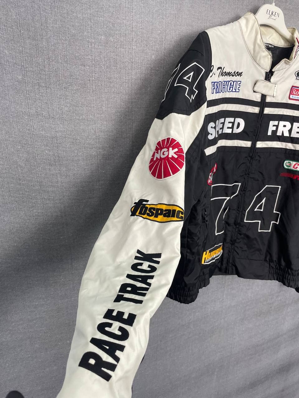 NASCAR Vintage Speed Freak # 74 Fast Lane NASCAR Racing Jacket Size US L / EU 52-54 / 3 - 5 Thumbnail