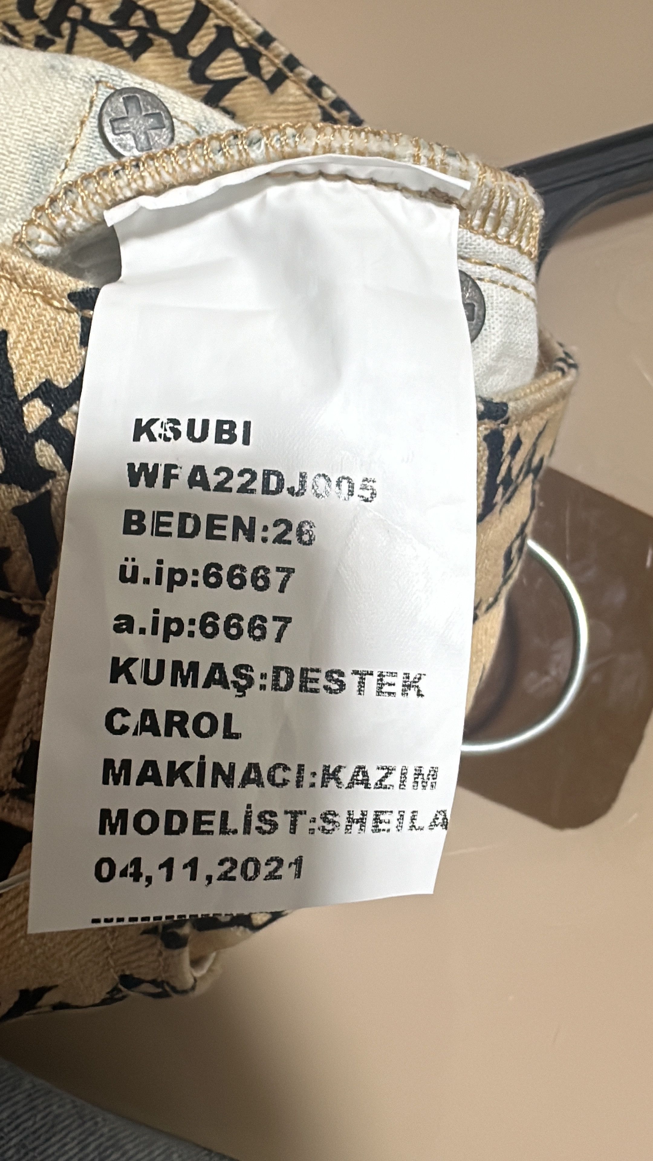 Ksubi Ksubi SAMPLE UNRELEASED Monogram Denim Jean Size US 26 / EU 42 - 6 Thumbnail