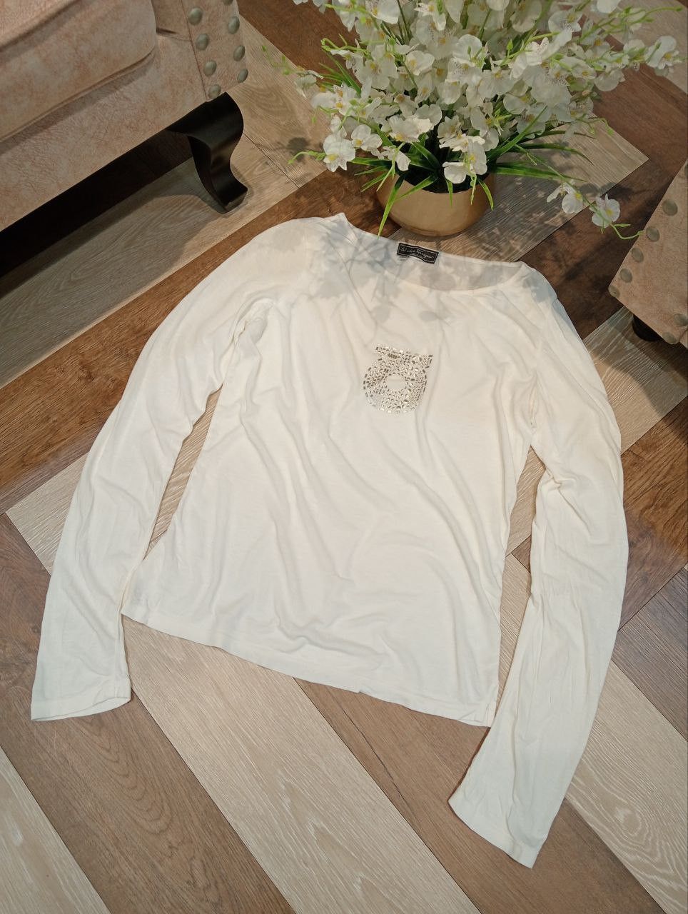 Salvatore Ferragamo SALVATORE FERRAGAMO LONS SLEEVE TSHIRT - SIZE L Size L / US 10 / IT 46 - 3 Thumbnail