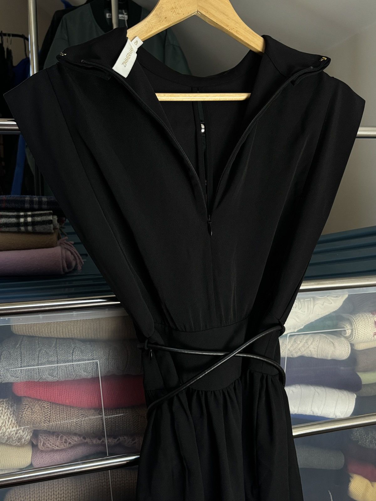 Zimmermann Zimmermann Black Minimalist Elegant Sexy Avant Garde Dress Size XS / US 0-2 / IT 36-38 - 8 Thumbnail