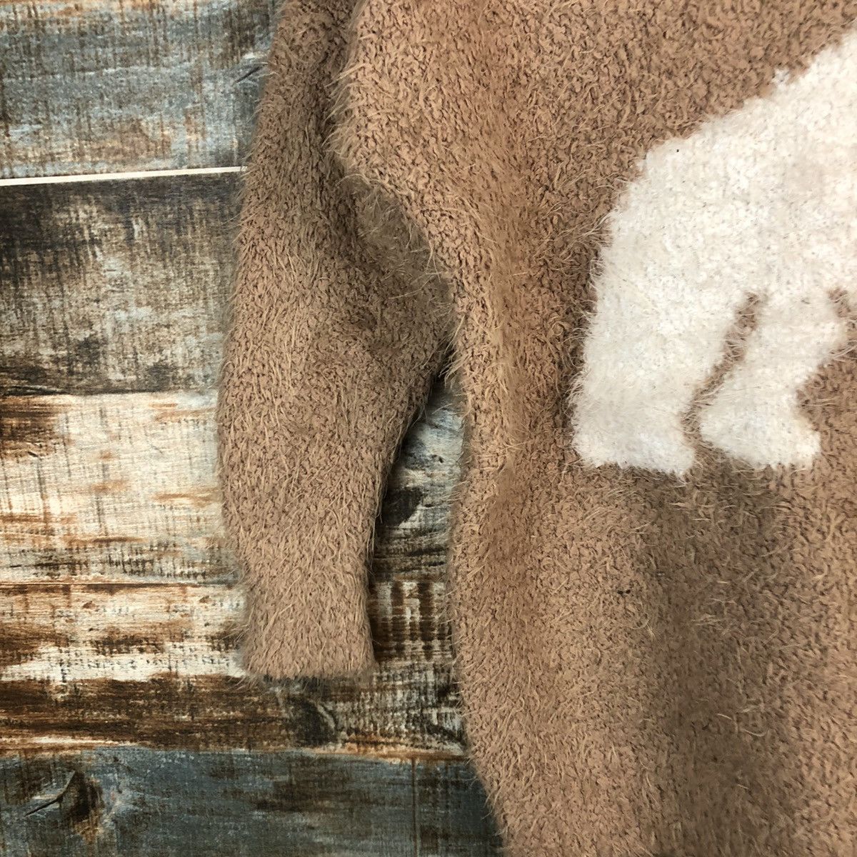 Homespun Knitwear × Japanese Brand Japanese Brand bear Brown Knitwear #A1766 Size L / US 10 / IT 46 - 7 Thumbnail