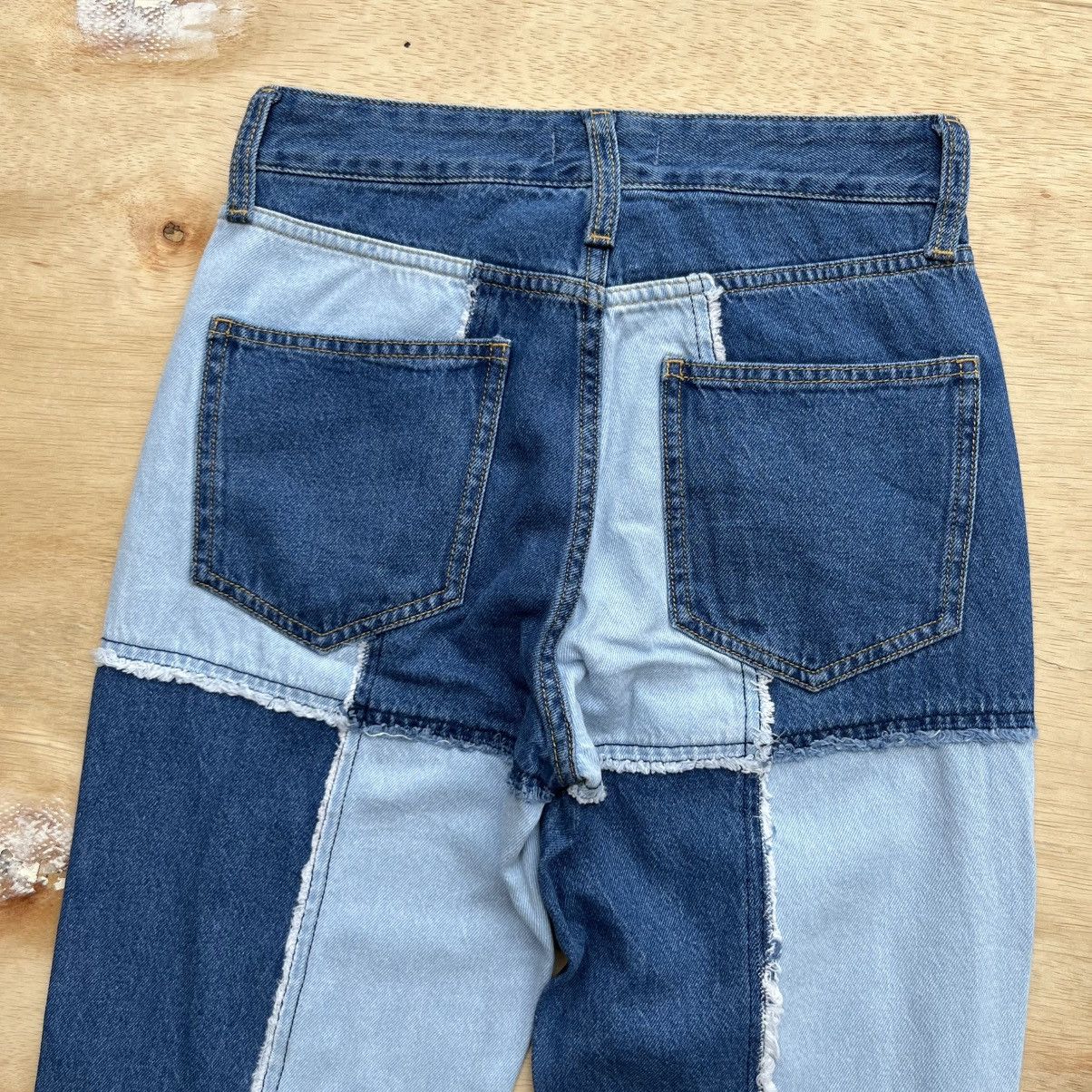 Japanese Brand WEGO FLARED HAGI DENIM VINTAGE Y2K like HYSTERIC GLAMOUR Size 26" / US 2 / IT 38 - 8 Thumbnail