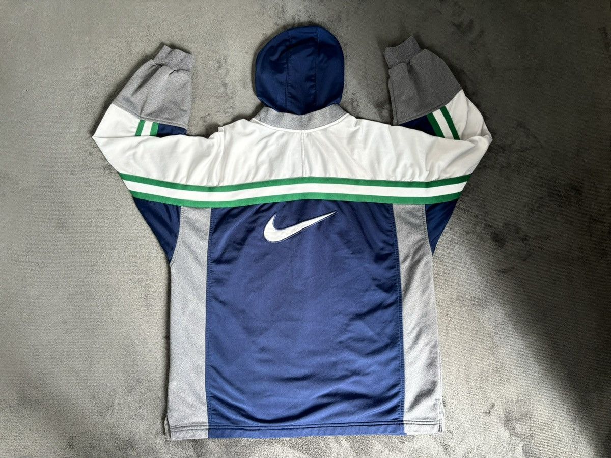 Nike × Nike ACG × Vintage Vintage 80s Navy Nike Zip Hooded Tracksuit Top Size US XL / EU 56 / 4 - 2 Thumbnail