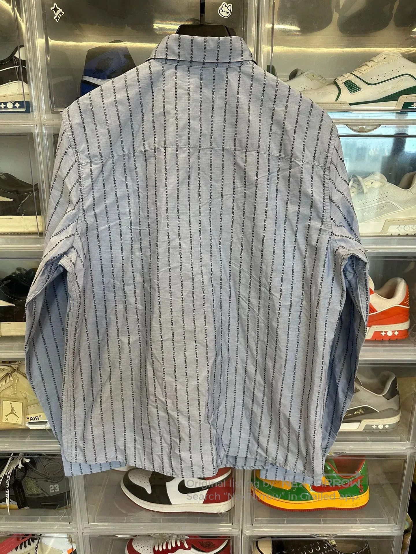 Chrome Hearts Chrome Hearts Blue Striped Shirt L. Size US L / EU 52-54 / 3 - 3 Thumbnail