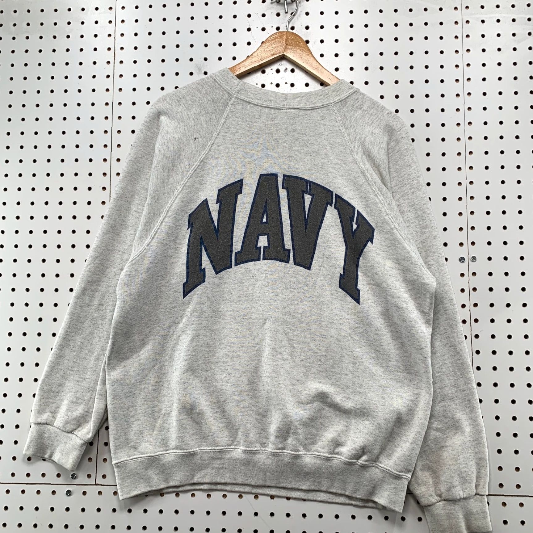 Soffe VINTAGE United States Navy Sweatshirt Mens Large Gray Soffe Made USA Size US L / EU 52-54 / 3 - 2 Thumbnail