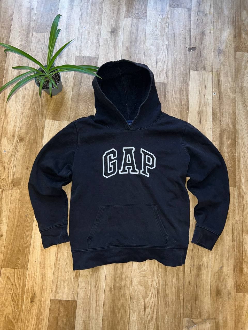 image of Gap Hoodie Oversized Fit Travis Scot / Y2K / Sk8 in Black, Men's (Size Medium)