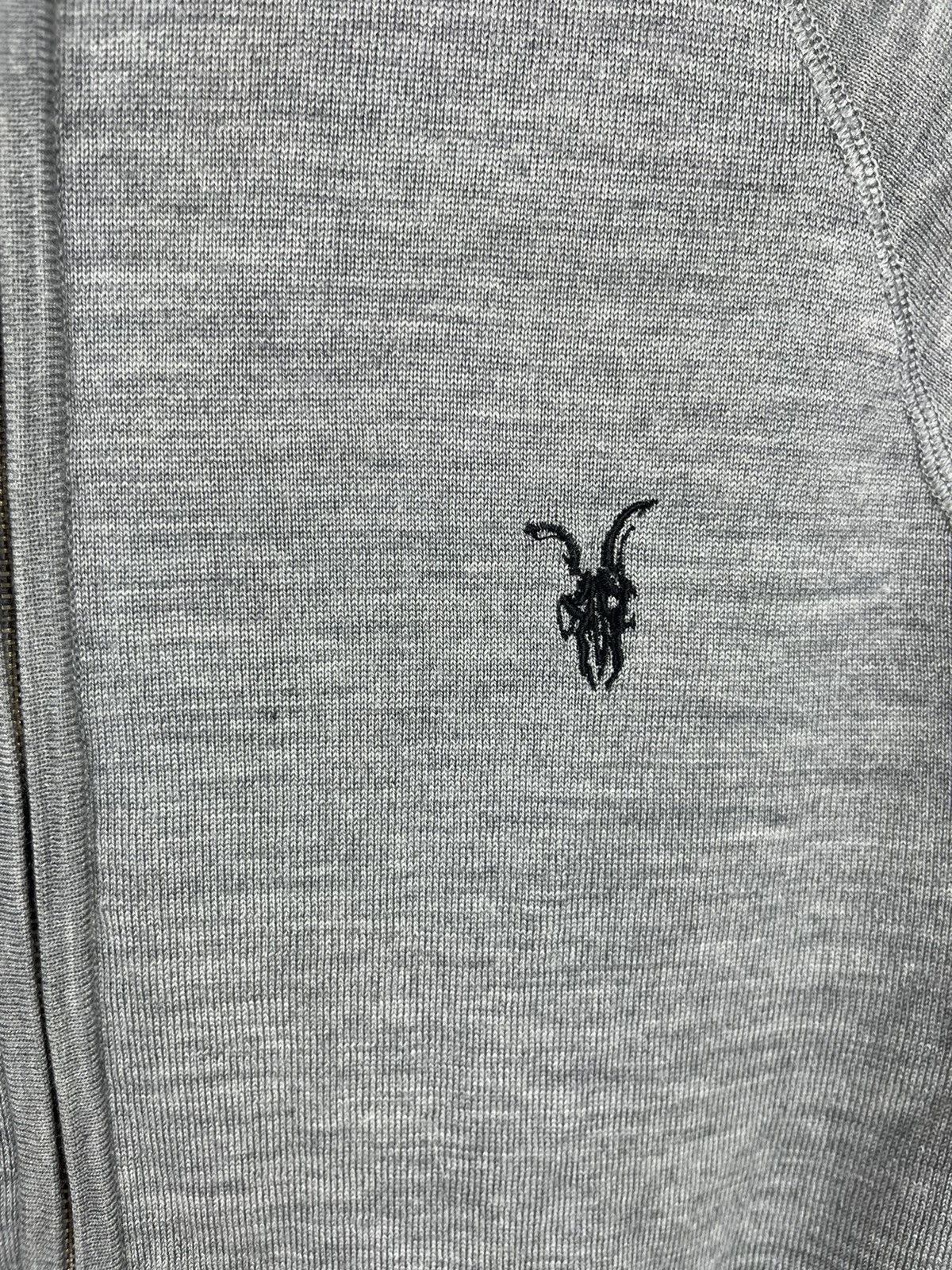 Allsaints AllSaints Spitalfields Merino Wool Sweater Zip Hoodie Gray Size US S / EU 44-46 / 1 - 5 Thumbnail